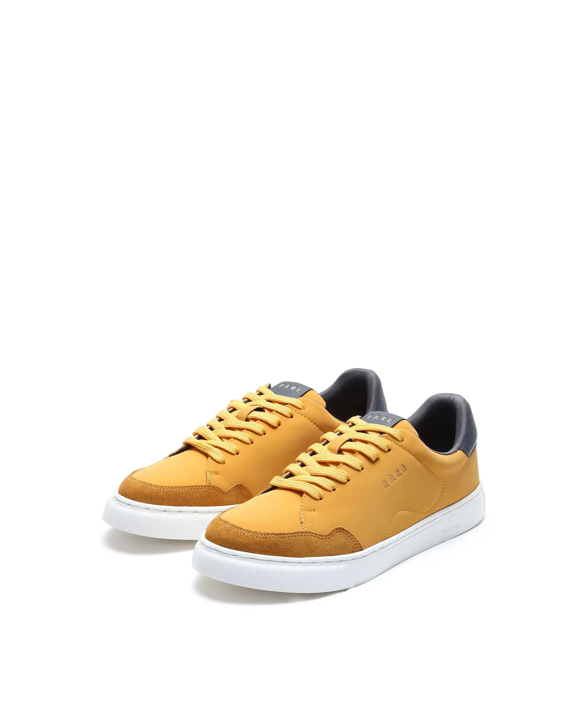 Rare Rabbit Men's Mawi Yellow Micro Fiber Causal Sneaker - Image 3