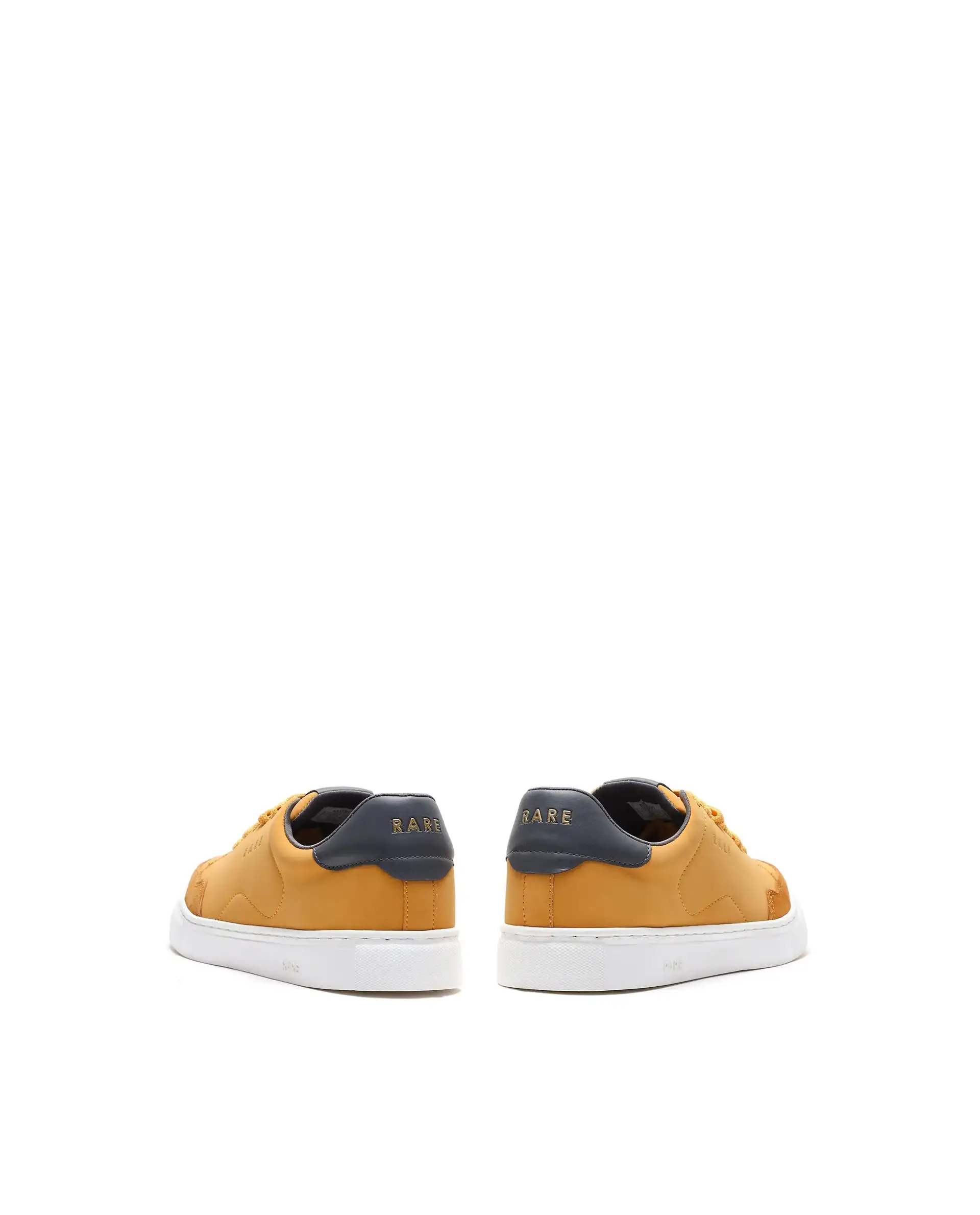 Rare Rabbit Men's Mawi Yellow Micro Fiber Causal Sneaker - Image 7