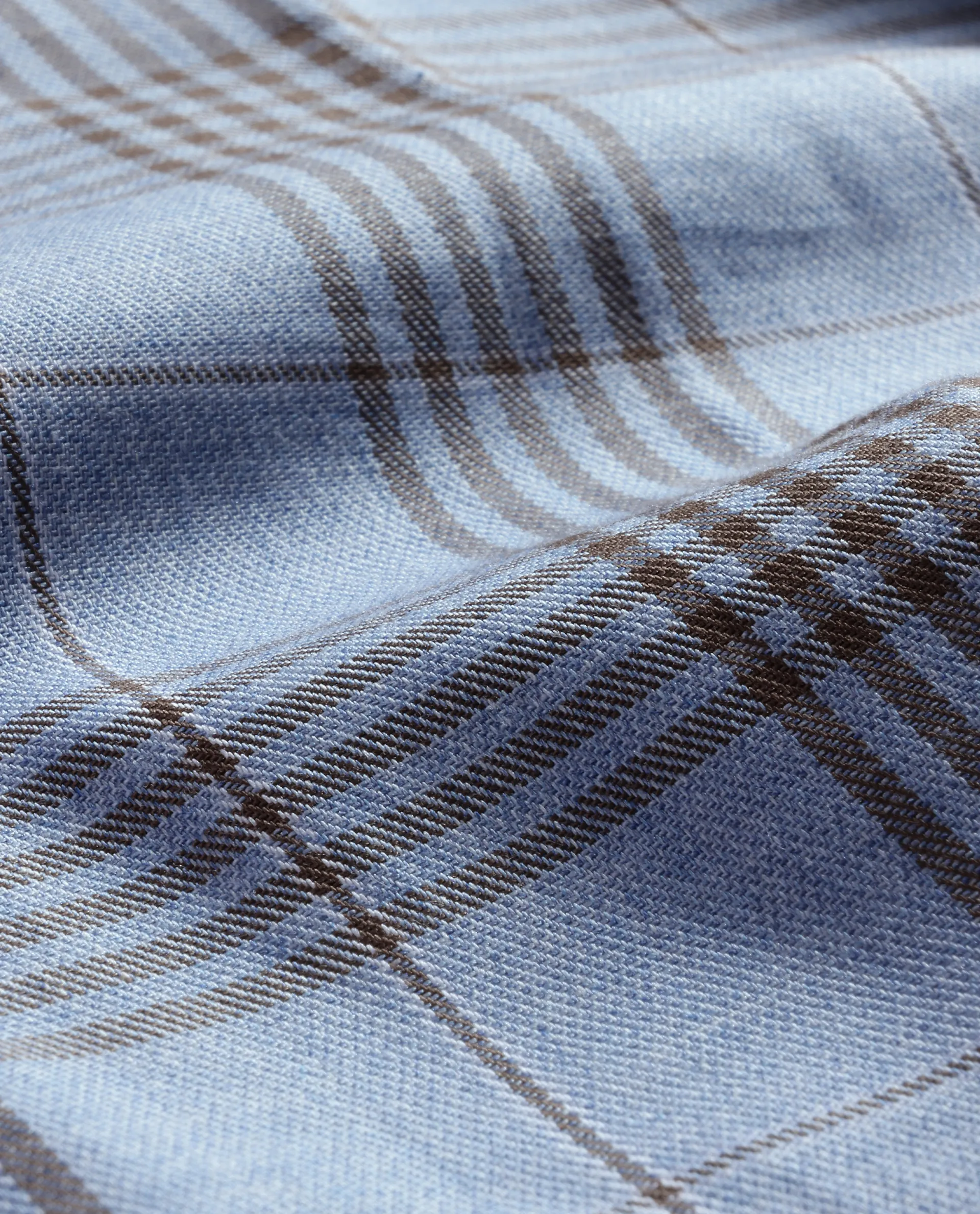 Rare Rabbit Men's Mead Blue Cotton Checked Print Regular Fit Full Sleeve Collared Shirt - Image 3