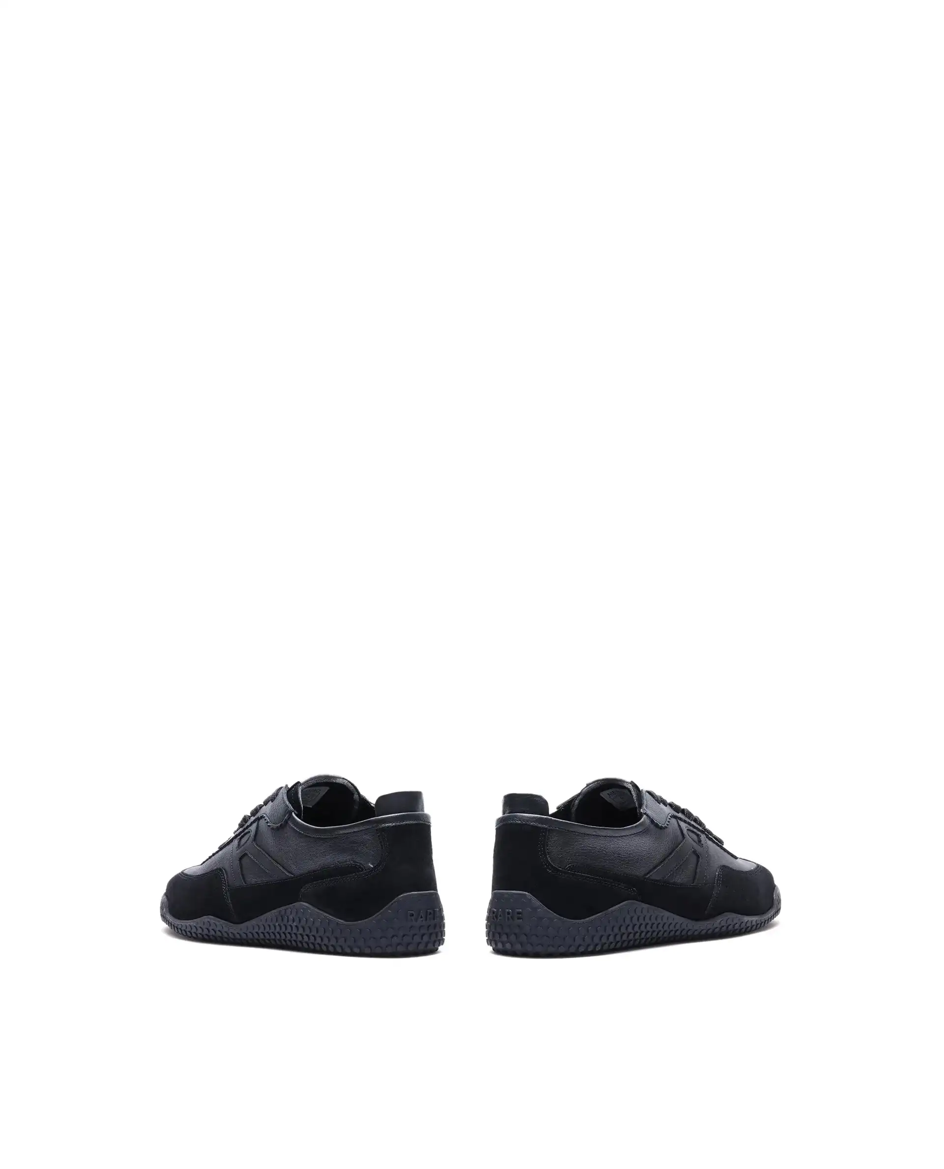 Rare Rabbit Men's Membo Black Leather Fabric Sneaker - Image 5