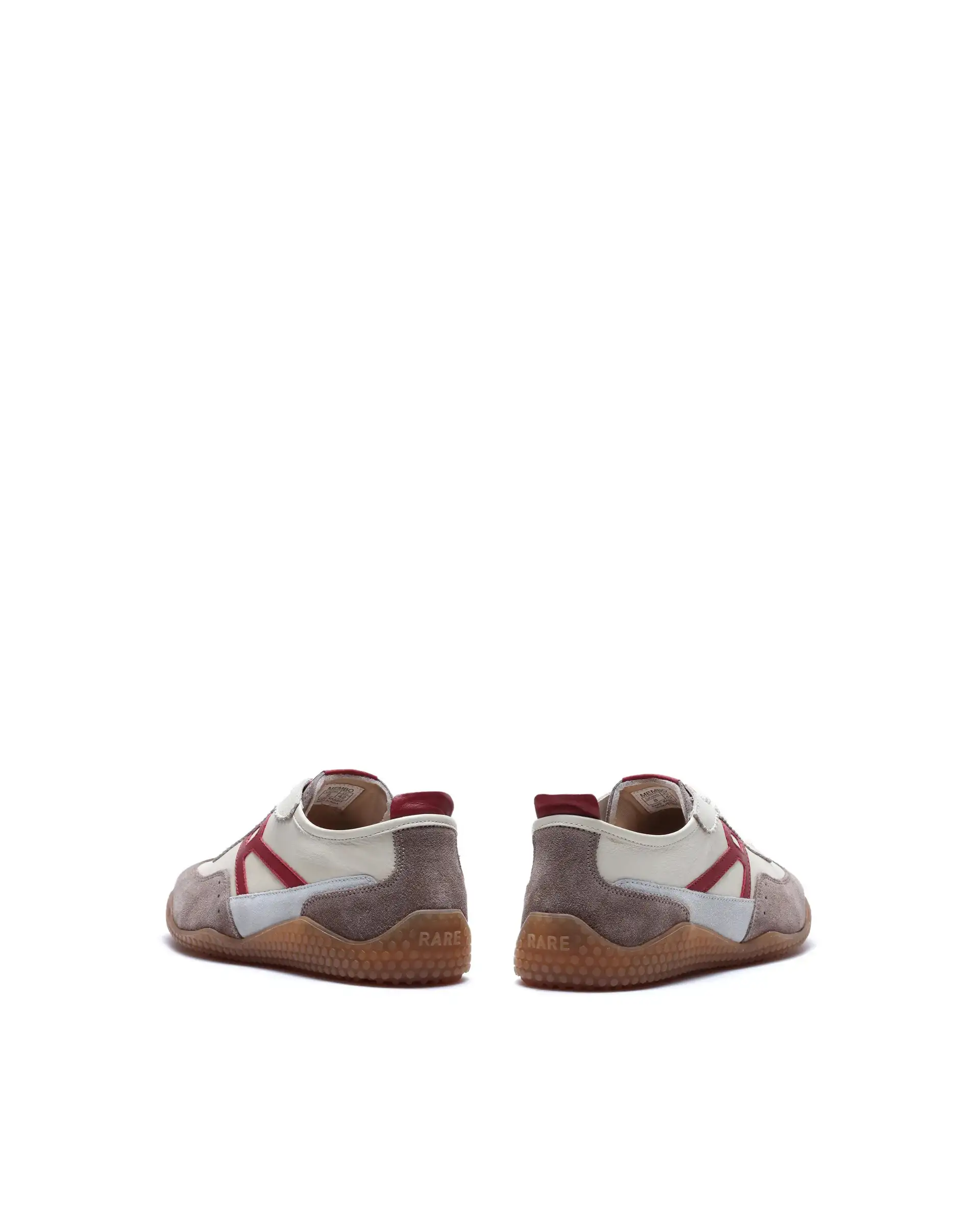 Rare Rabbit Men's Membo Dark Beige Leather Fabric Sneaker - Image 5