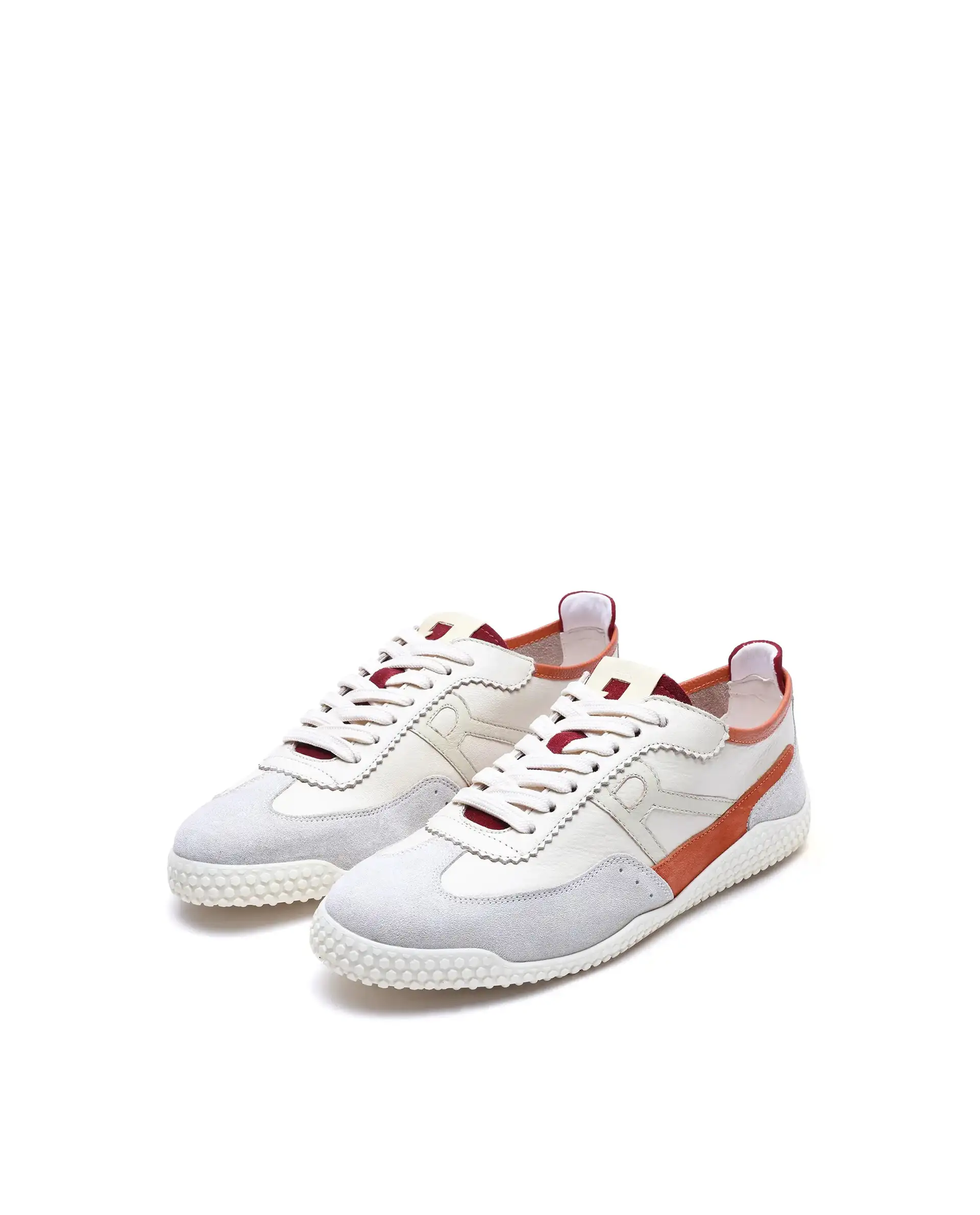 Rare Rabbit Men's Membo Light Beige Leather Fabric Sneaker - Image 3