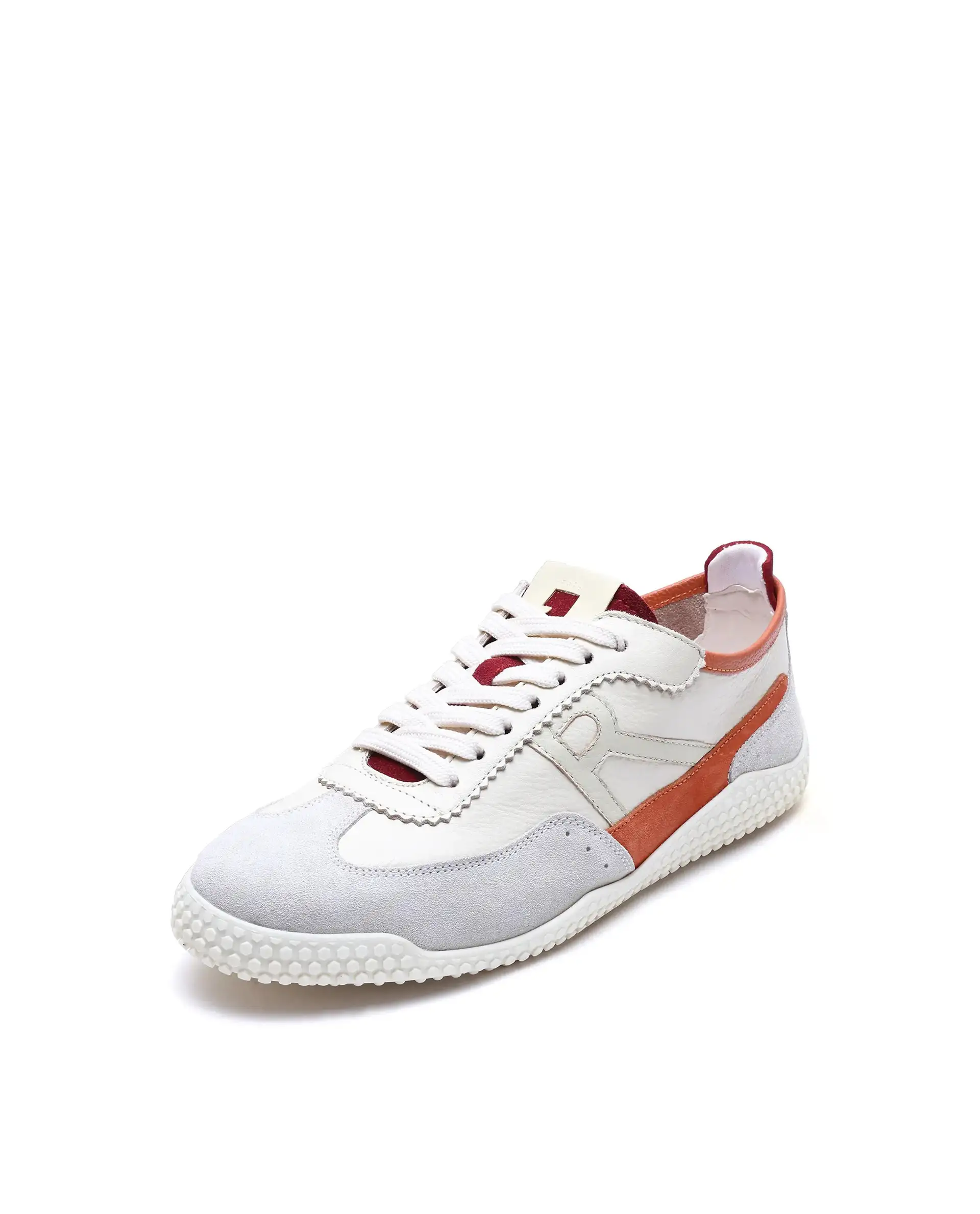 Rare Rabbit Men's Membo Light Beige Leather Fabric Sneaker - Image 7