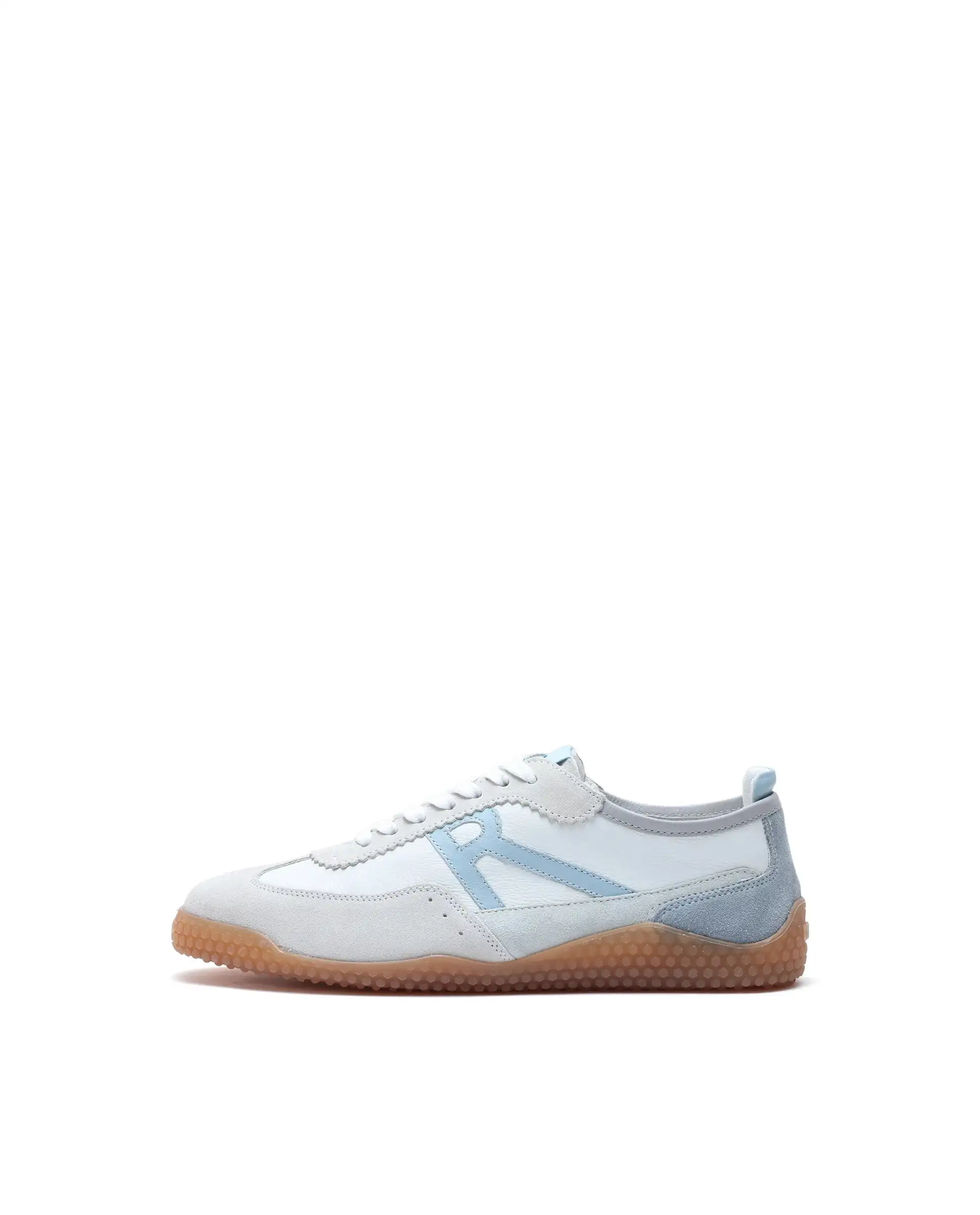 Rare Rabbit Men's Membo Light Cement Leather Fabric Sneaker - Image 7