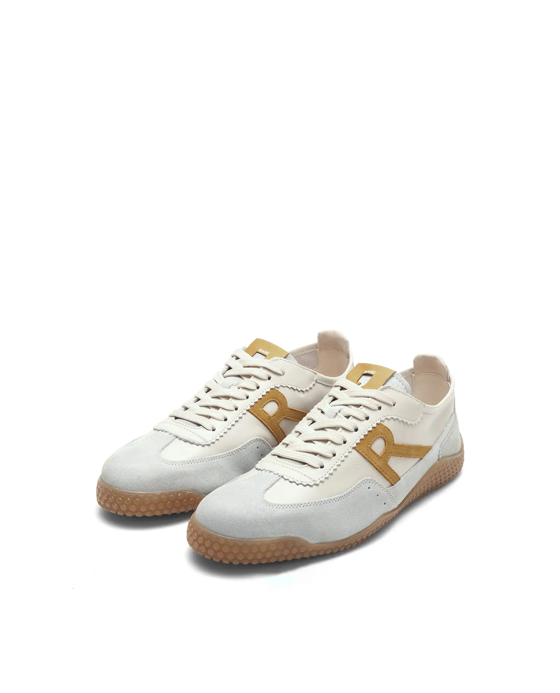 Rare Rabbit Men's Membo Mustard Leather Sneaker - Image 2