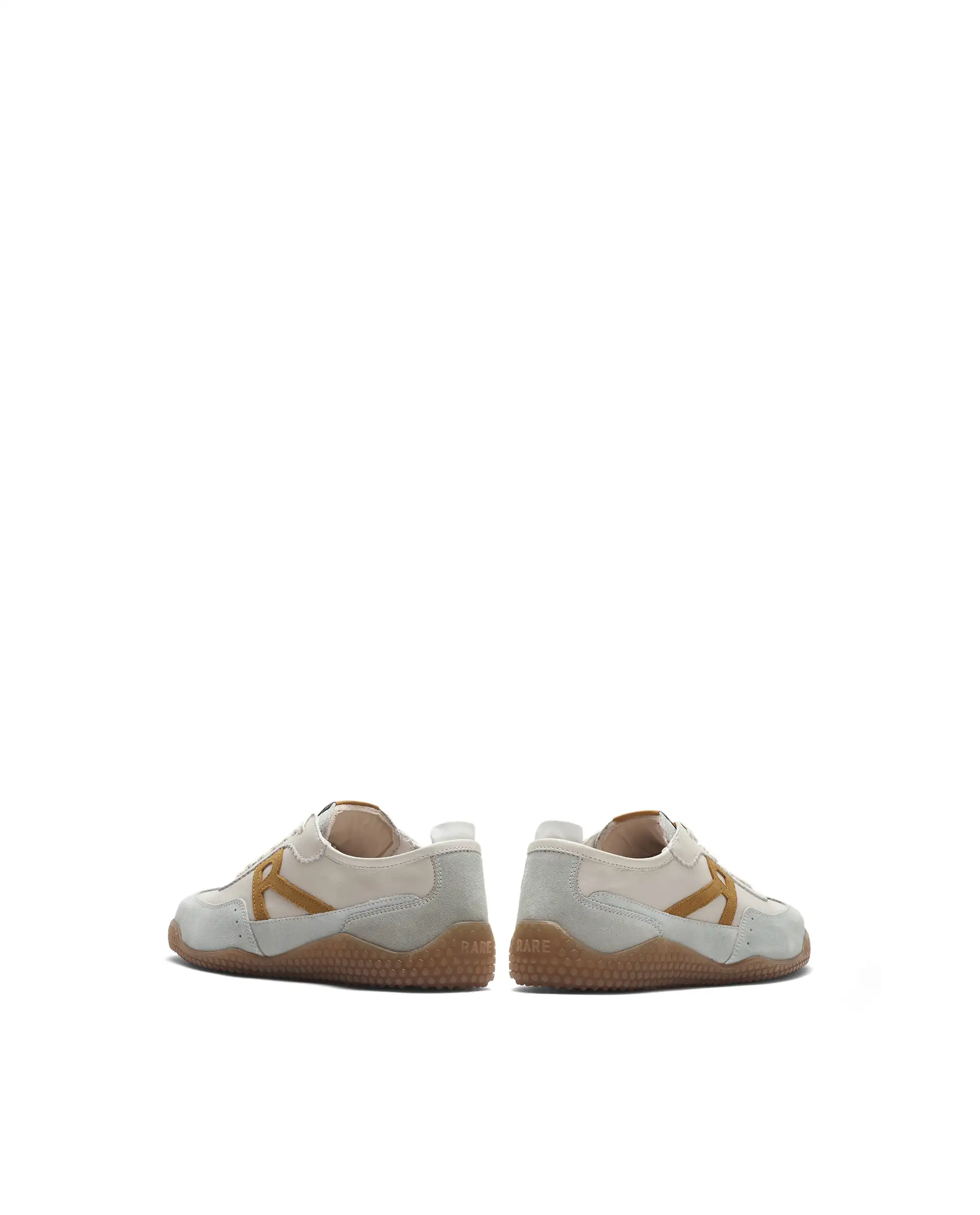 Rare Rabbit Men's Membo Mustard Leather Sneaker - Image 3