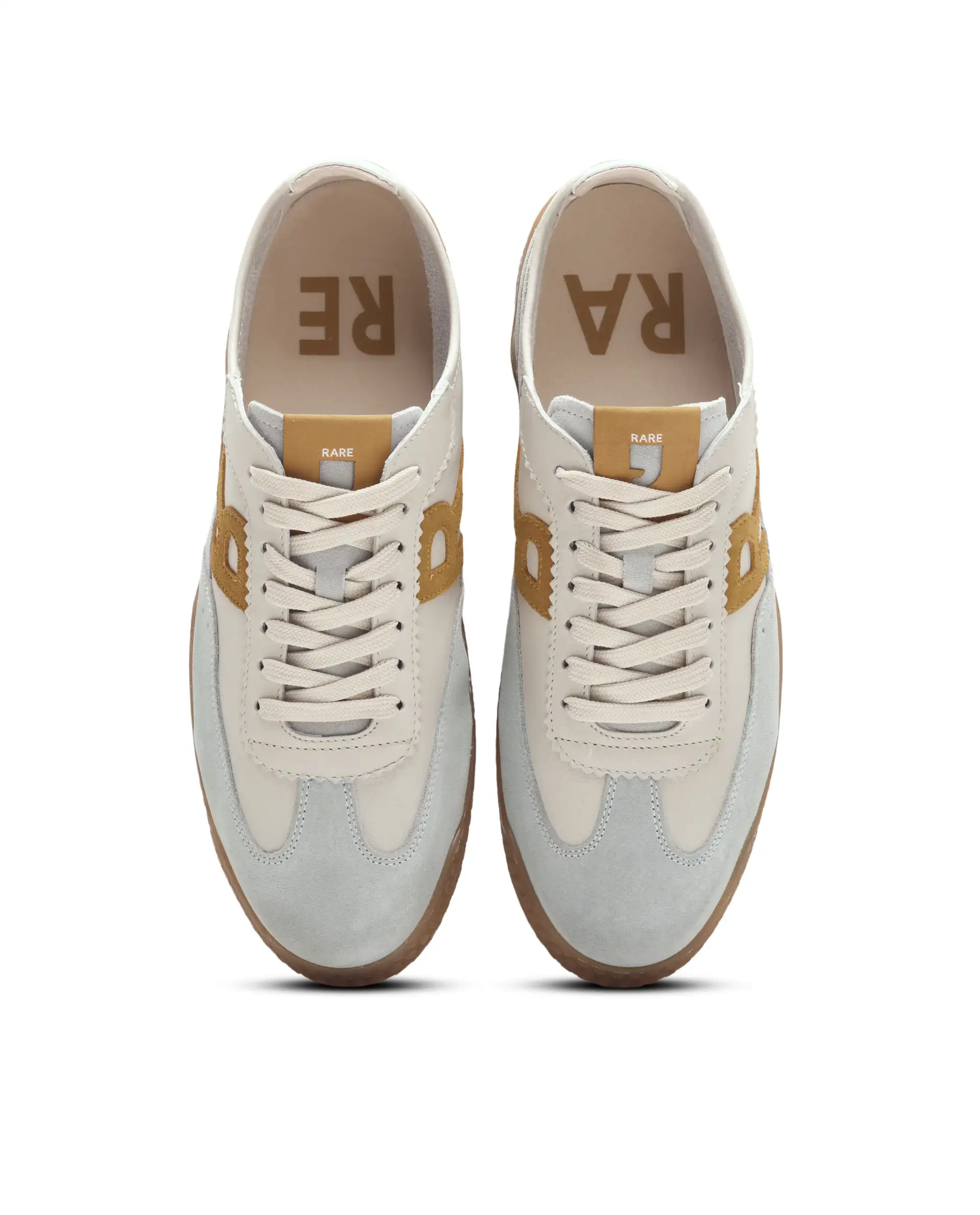 Rare Rabbit Men's Membo Mustard Leather Sneaker - Image 4
