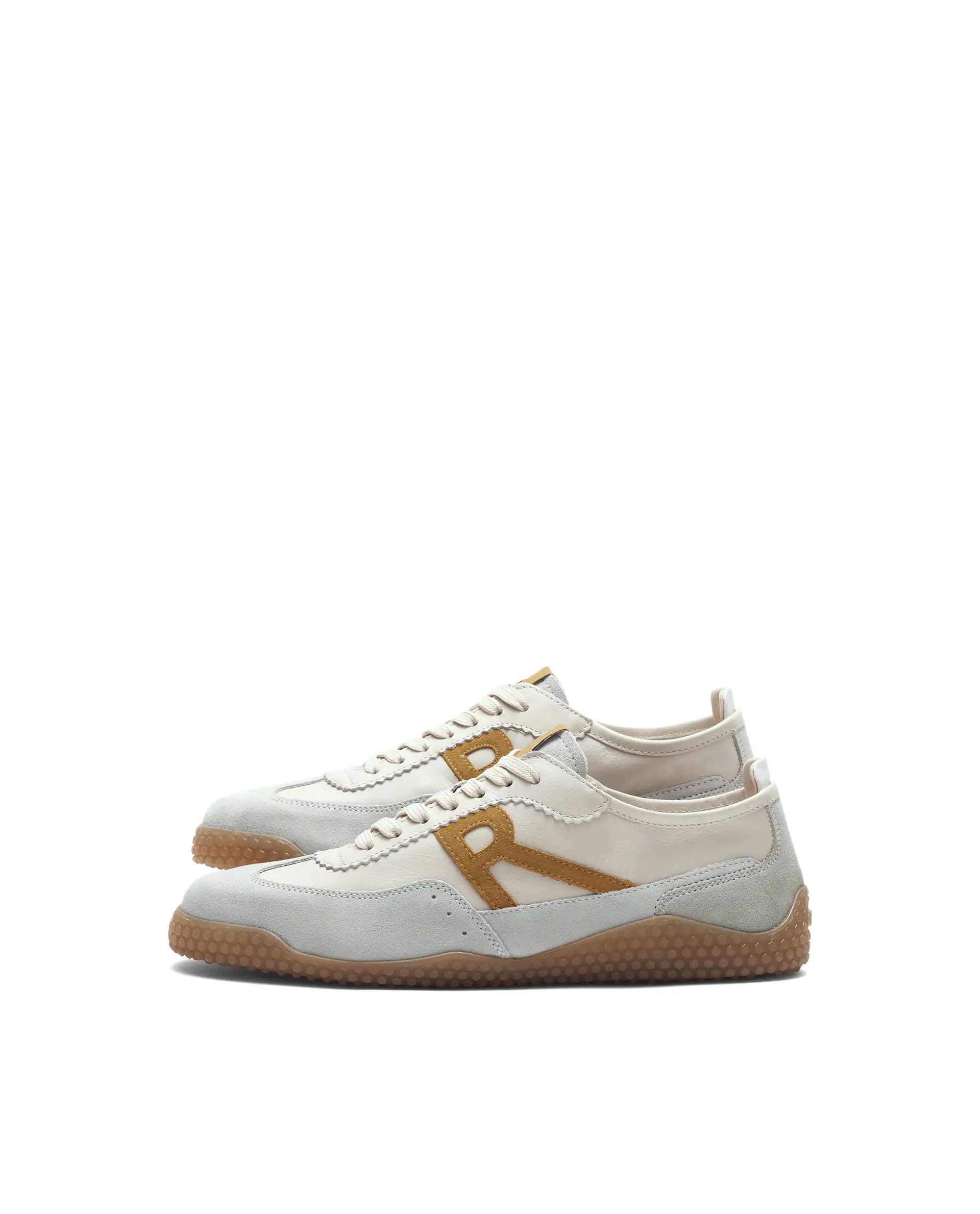 Rare Rabbit Men's Membo Mustard Leather Sneaker - Image 5