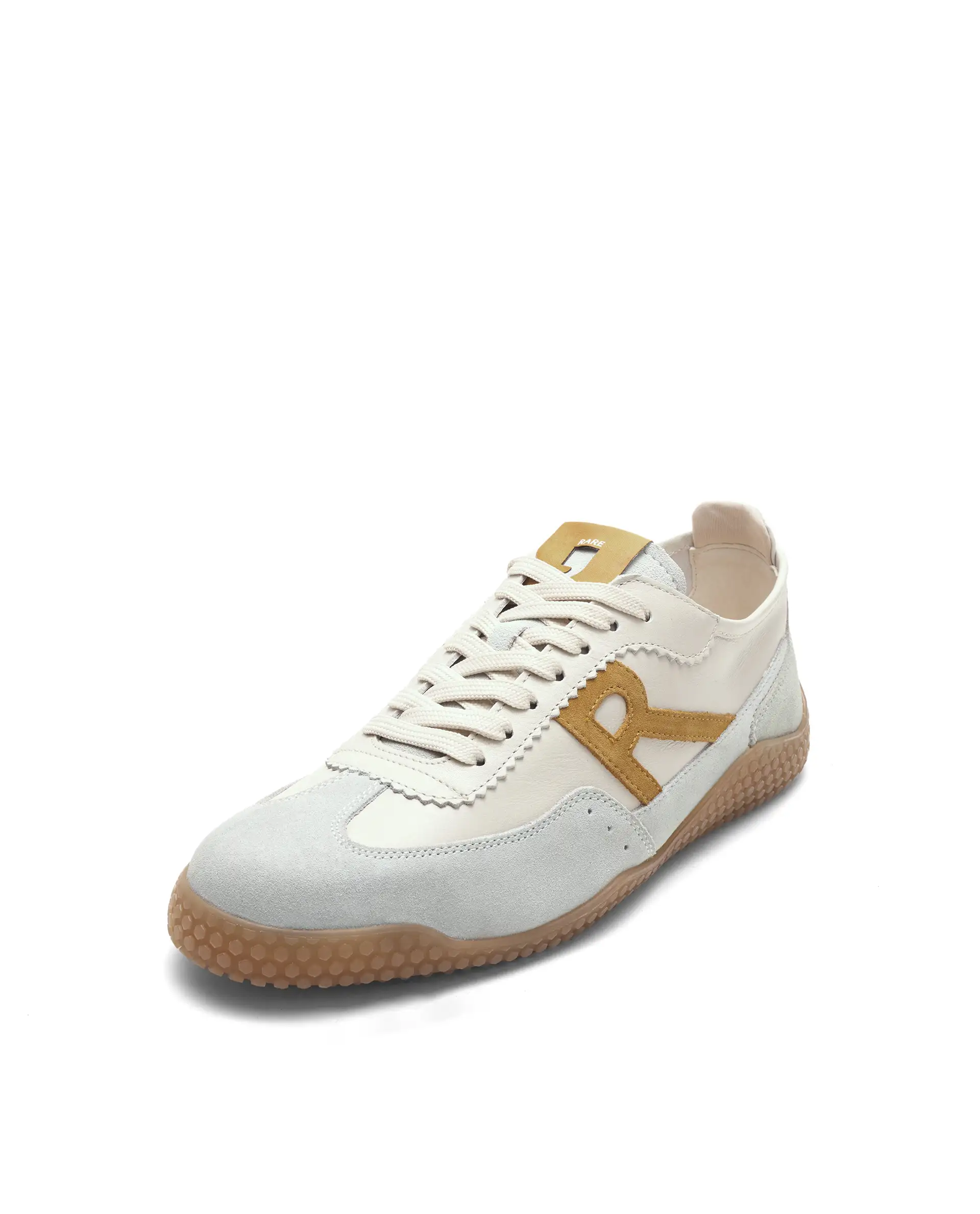 Rare Rabbit Men's Membo Mustard Leather Sneaker - Image 6