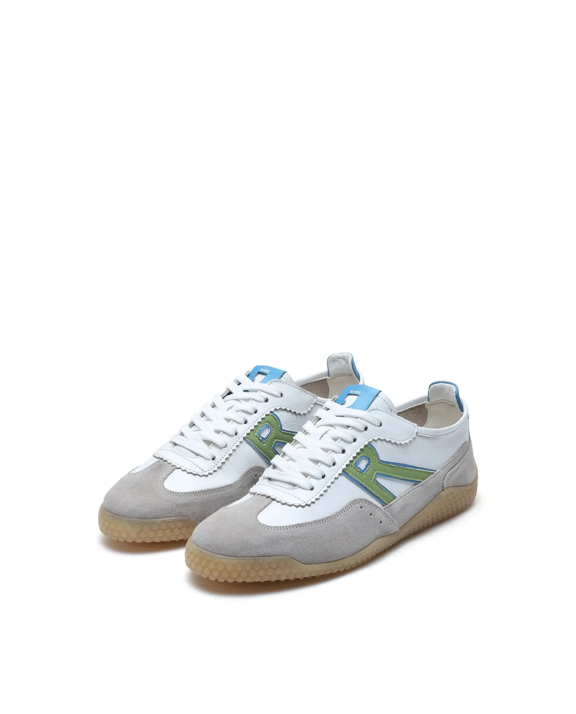 Rare Rabbit Men's Membo White Leather Fabric Sneaker - Image 3