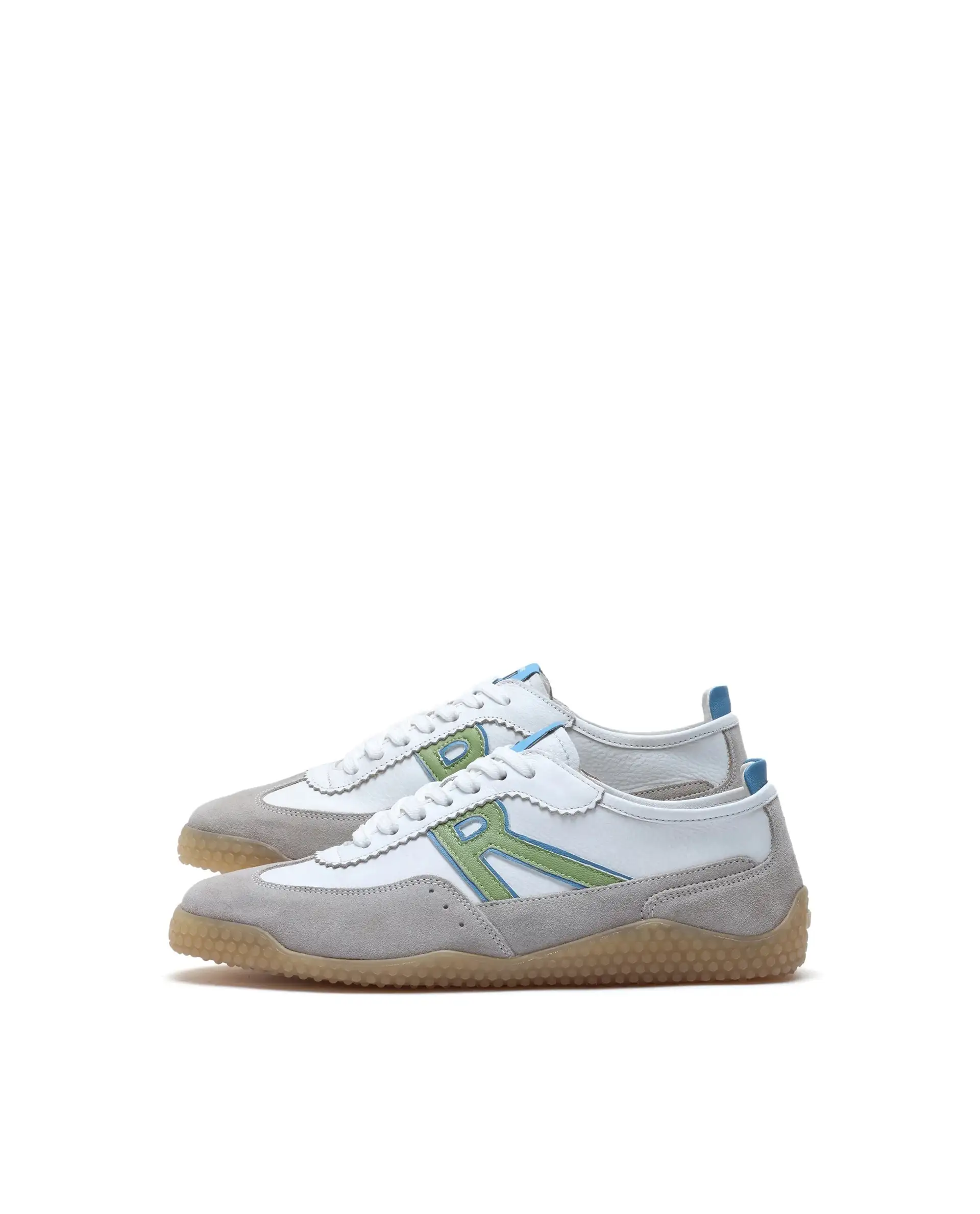 Rare Rabbit Men's Membo White Leather Fabric Sneaker - Image 4