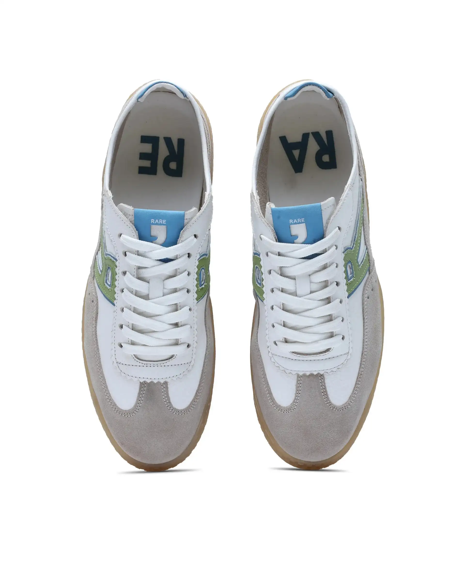 Rare Rabbit Men's Membo White Leather Fabric Sneaker - Image 7