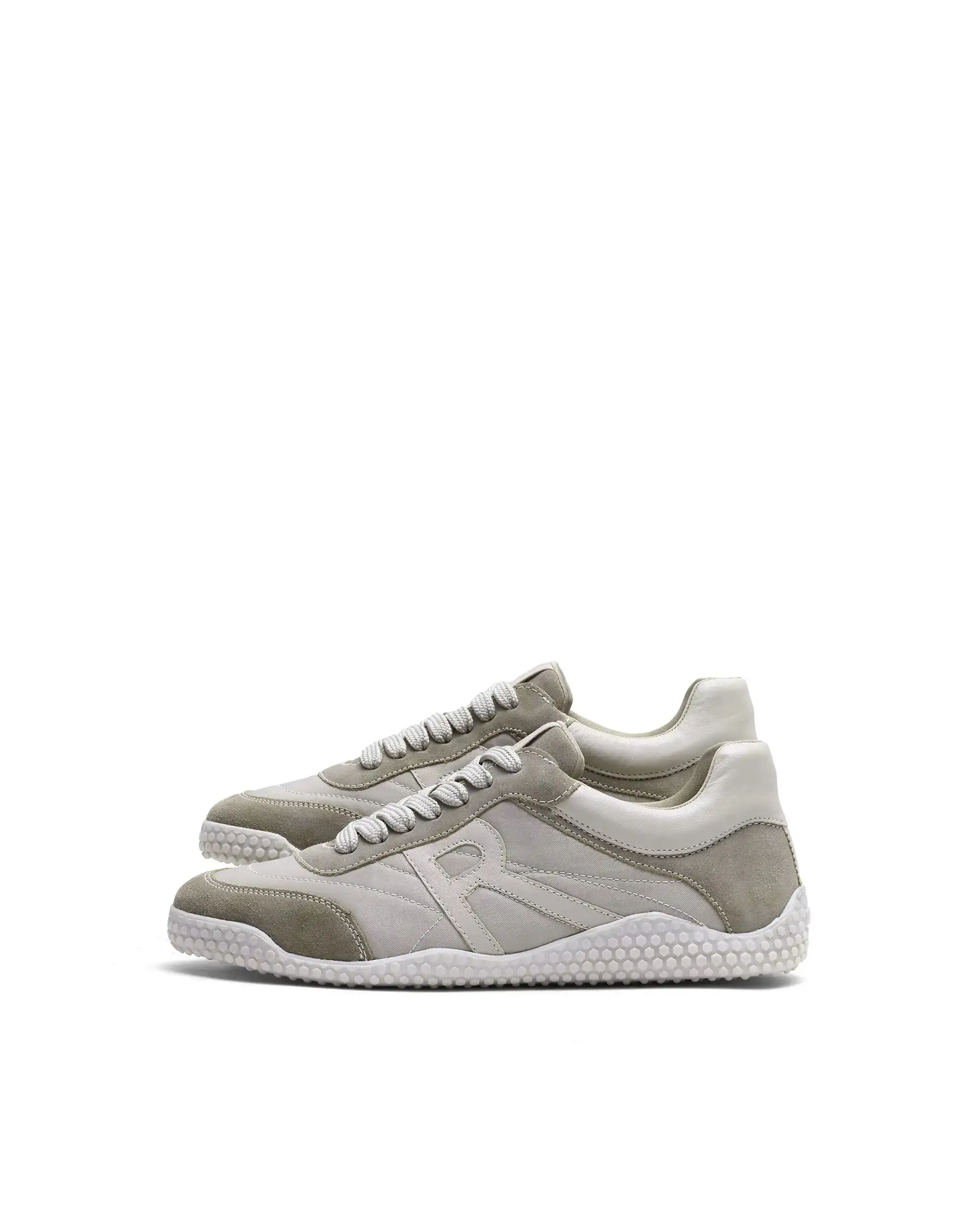 Rare Rabbit Men's Membo P6 Light Beige Suede Sneaker - Image 3
