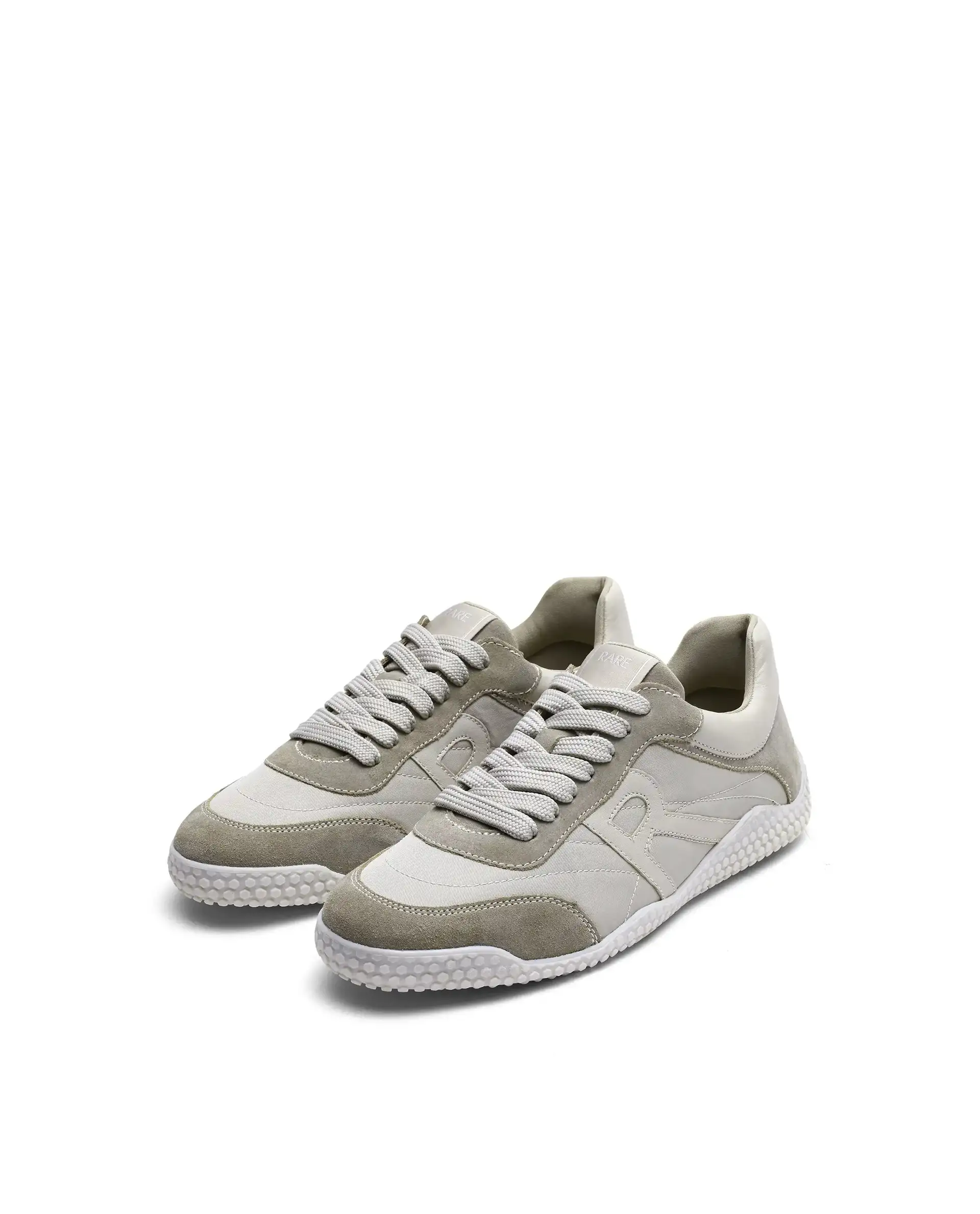 Rare Rabbit Men's Membo P6 Light Beige Suede Sneaker - Image 4