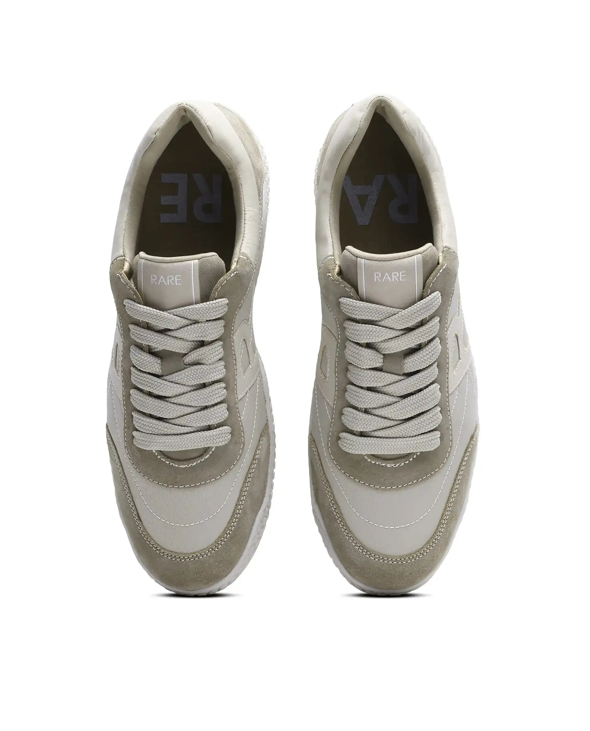 Rare Rabbit Men's Membo P6 Light Beige Suede Sneaker - Image 5