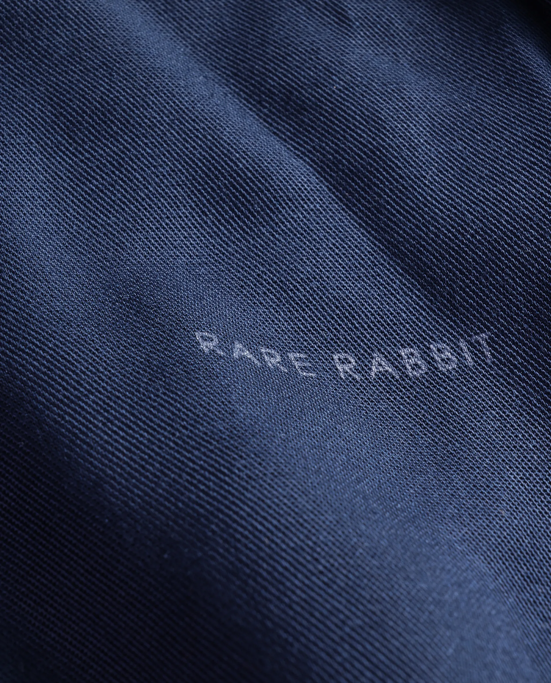 Rare Rabbit Men's Memo Ss Navy Tencel Plain Boxy Fit Half Sleeve Collared Shirt - Image 3
