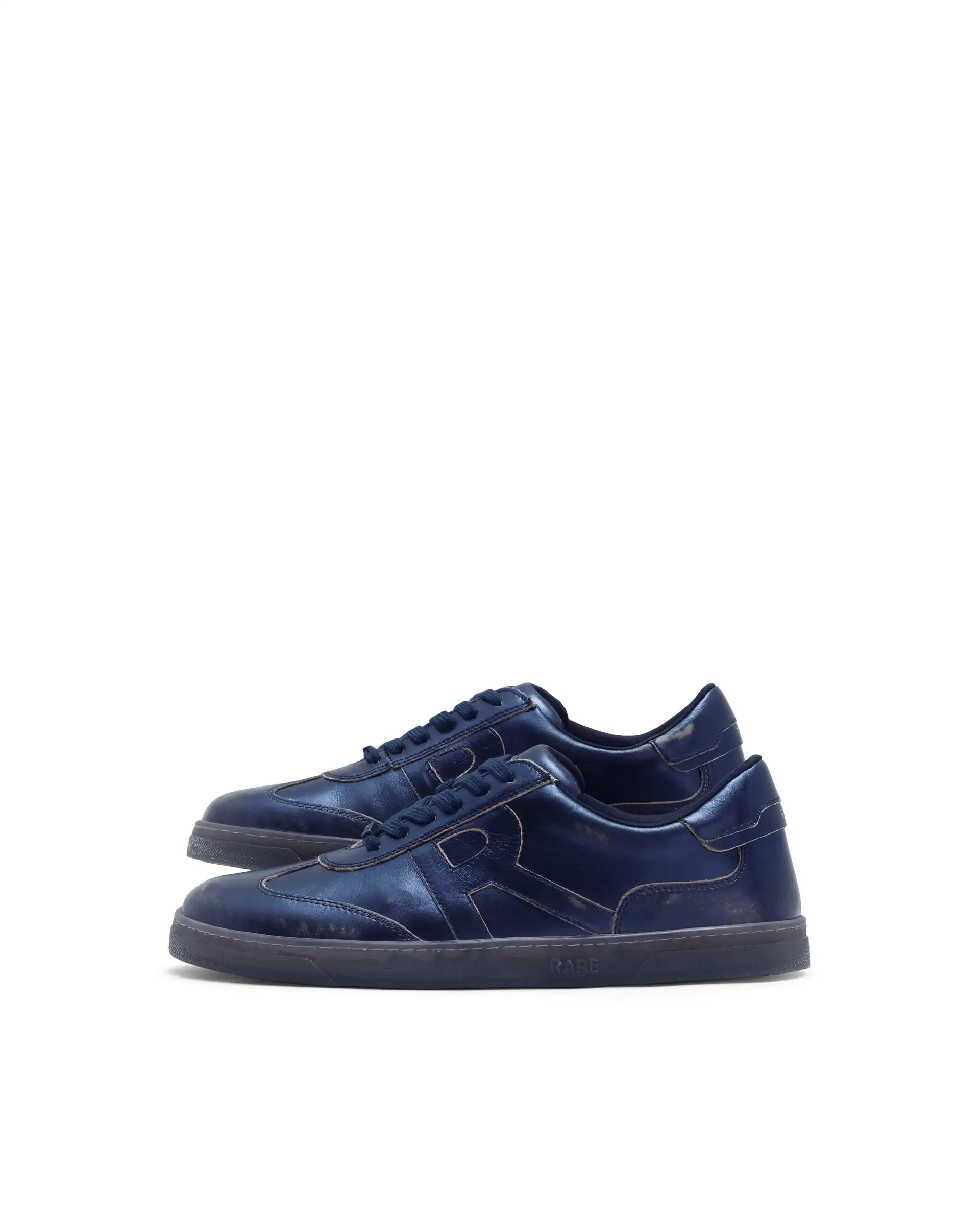 Rare Rabbit Men Mercure Metallic Blue Lace-Up Closure Shoes - Image 7