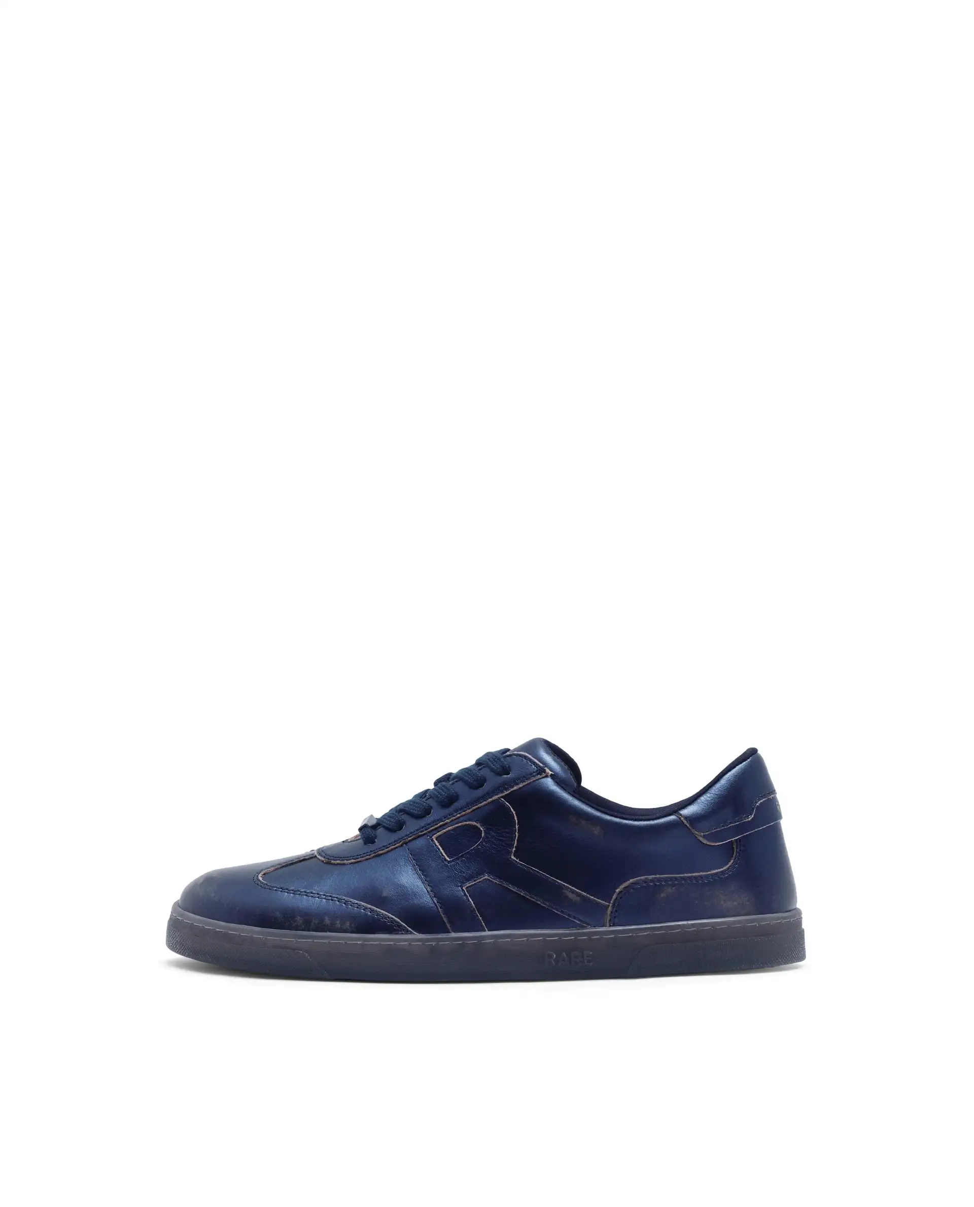 Rare Rabbit Men Mercure Metallic Blue Lace-Up Closure Shoes - Image 9