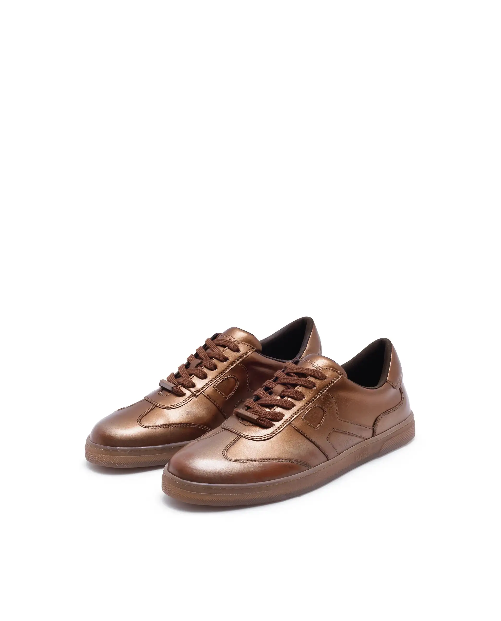 Rare Rabbit Men Mercure Metallic Copper Lace-Up Closure Shoes - Image 3