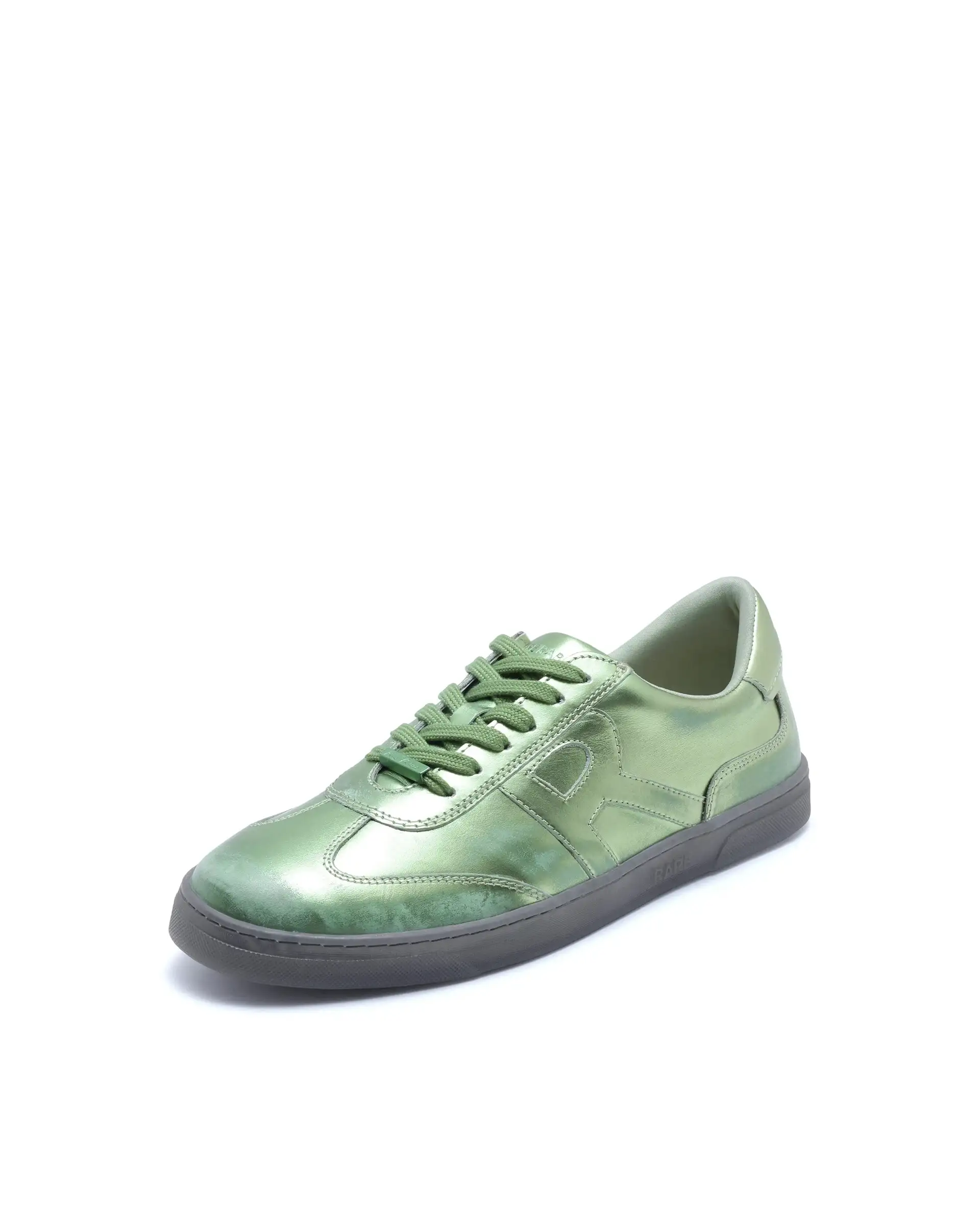 Rare Rabbit Men Mercure Metallic Green Lace-Up Closure Shoes - Image 5