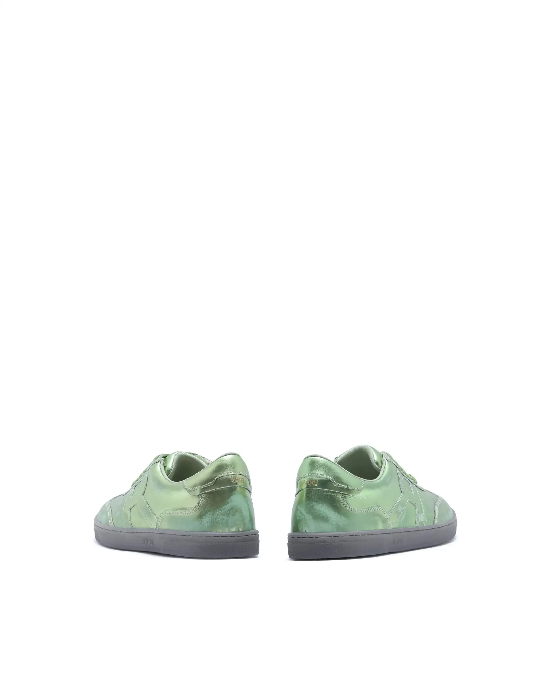 Rare Rabbit Men Mercure Metallic Green Lace-Up Closure Shoes - Image 7
