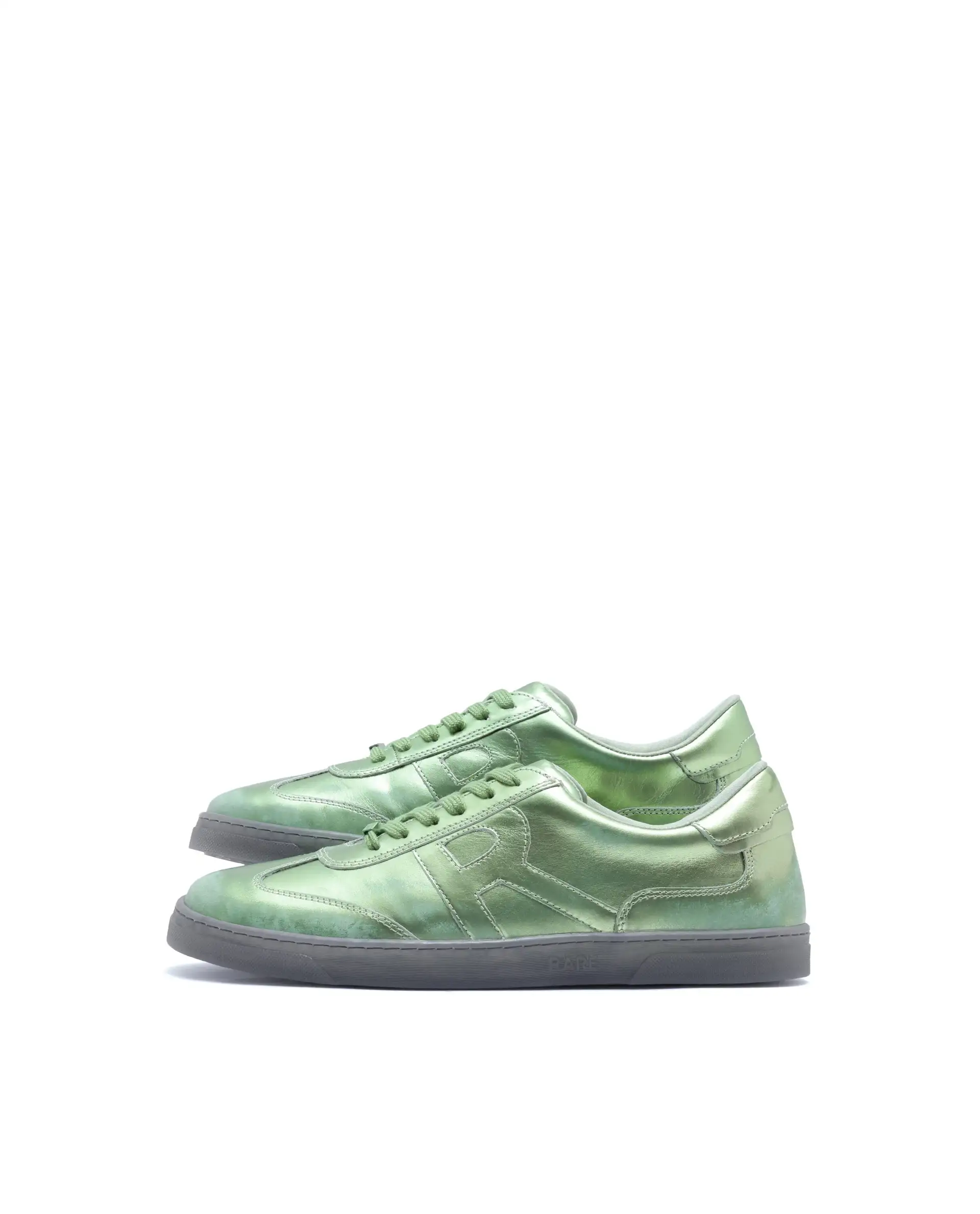 Rare Rabbit Men Mercure Metallic Green Lace-Up Closure Shoes - Image 8