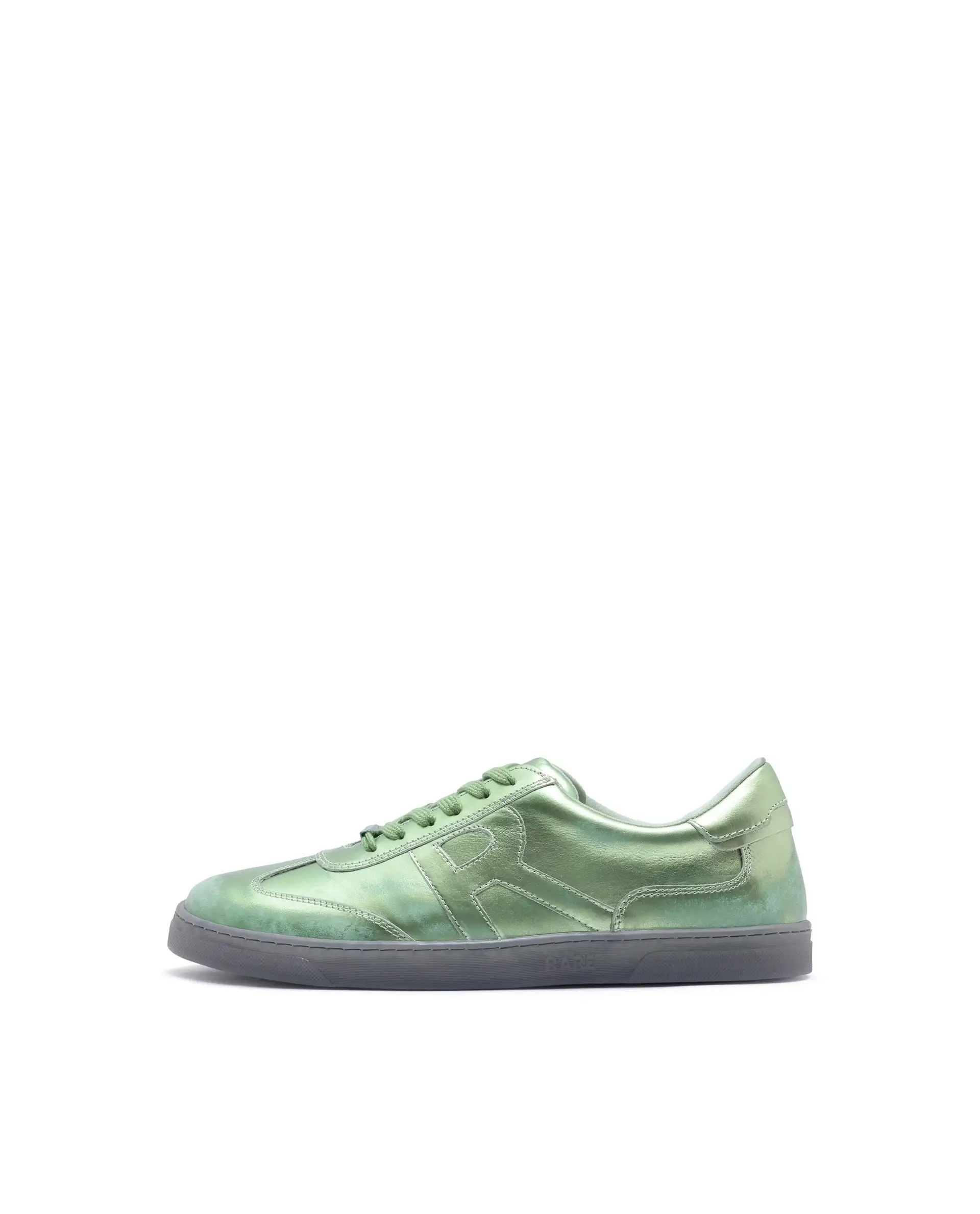 Rare Rabbit Men Mercure Metallic Green Lace-Up Closure Shoes - Image 9