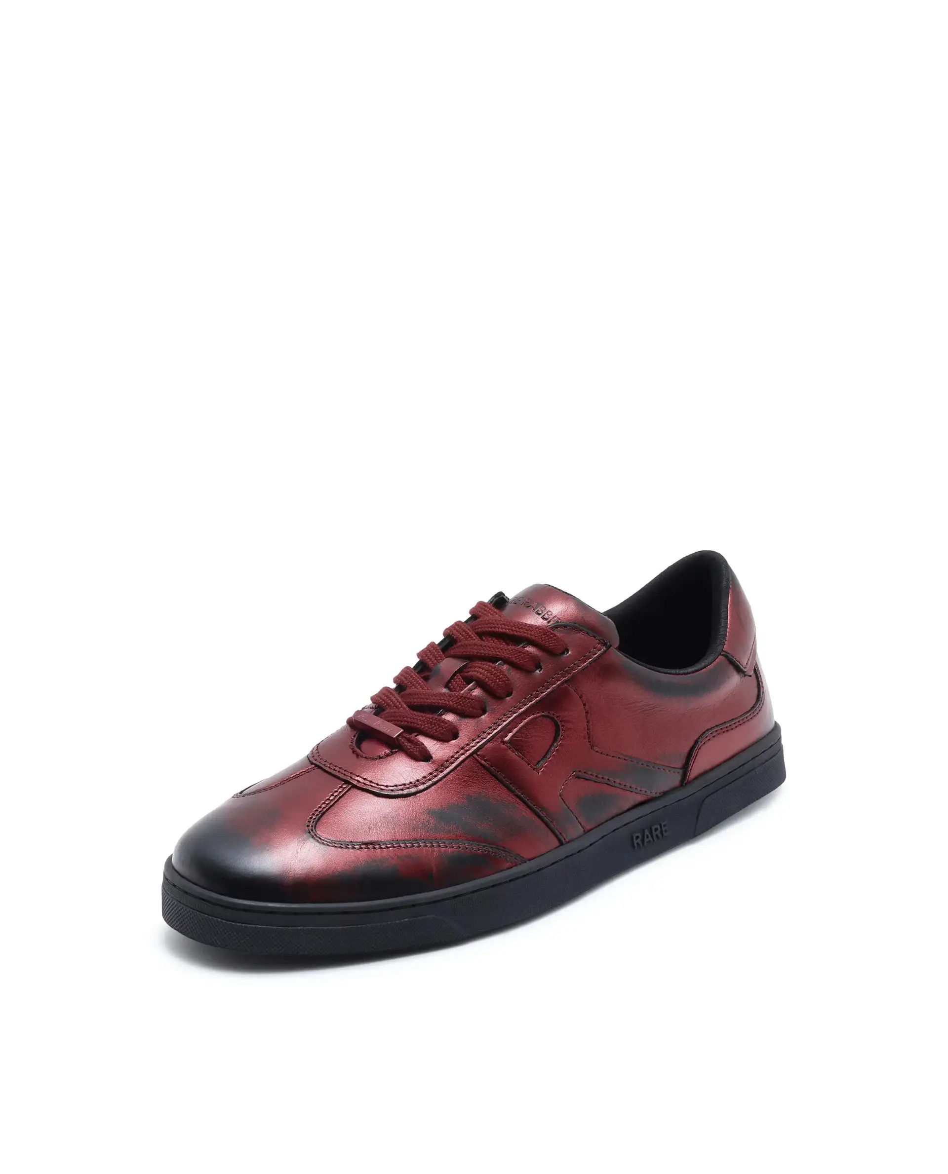 Rare Rabbit Men Mercure Metallic Red Lace-Up Closure Shoes - Image 10