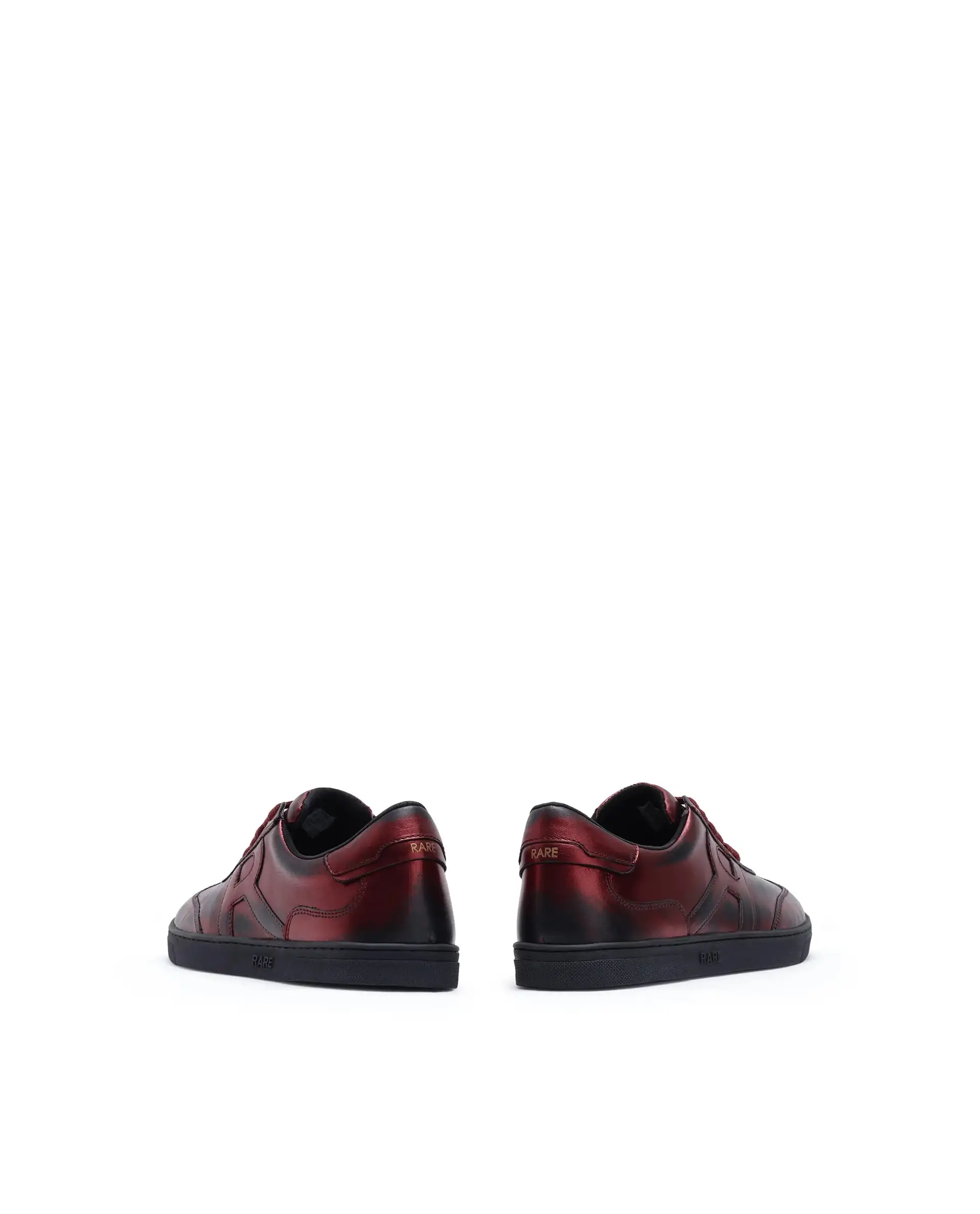 Rare Rabbit Men Mercure Metallic Red Lace-Up Closure Shoes - Image 6