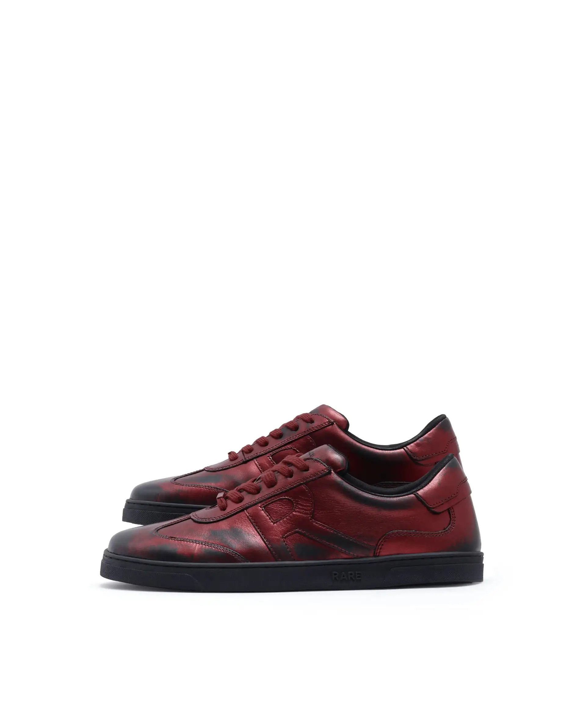 Rare Rabbit Men Mercure Metallic Red Lace-Up Closure Shoes - Image 7