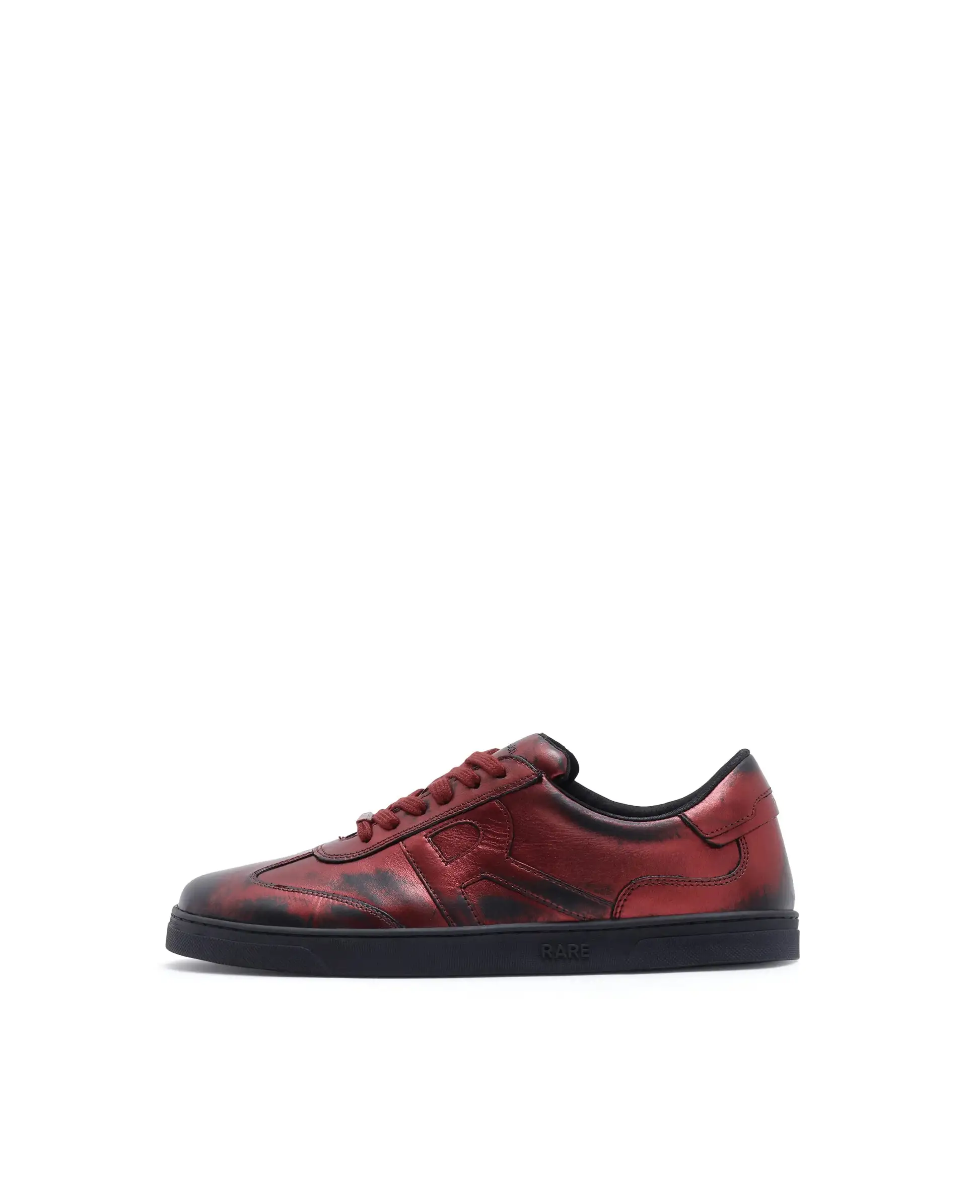 Rare Rabbit Men Mercure Metallic Red Lace-Up Closure Shoes - Image 9