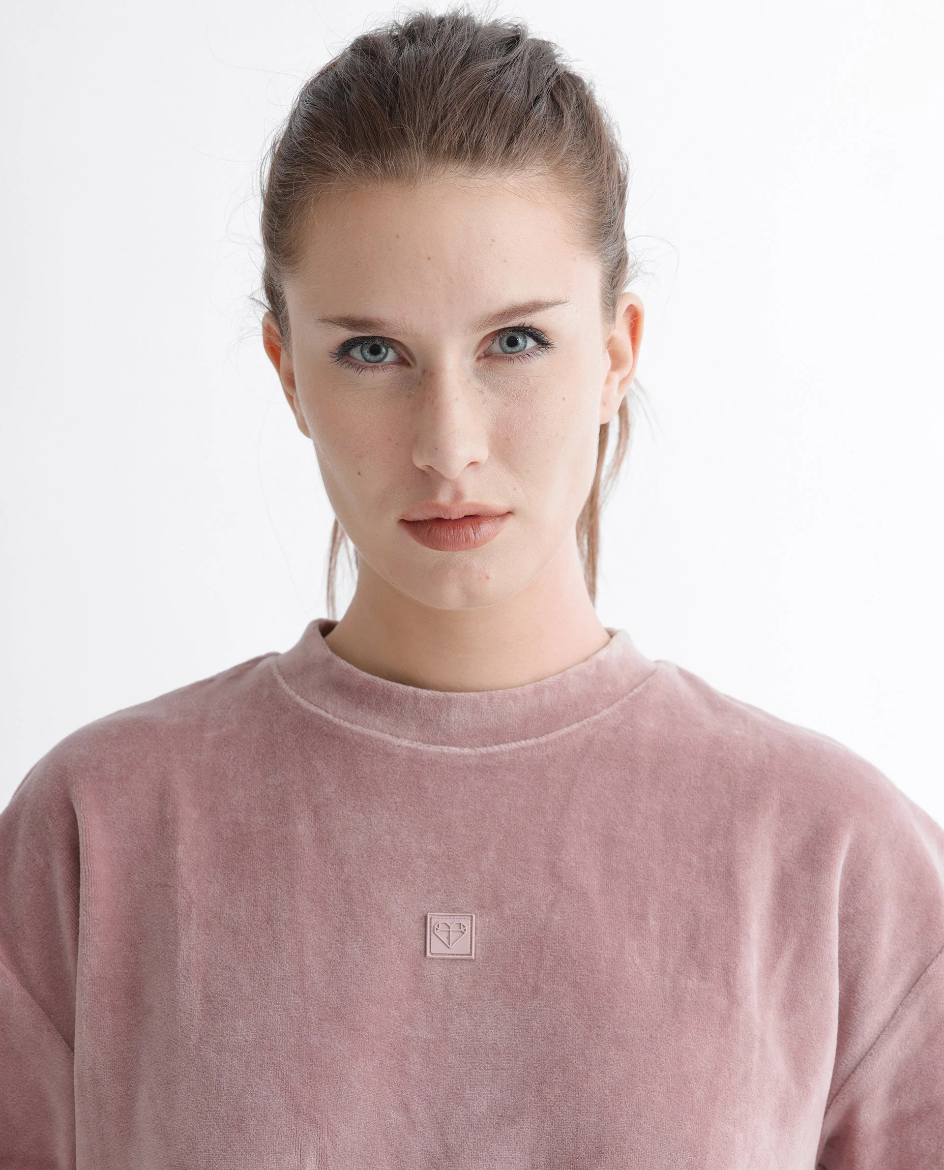 Rareism Women's Micolo Dusky Pink Cotton Blend Crew Neck Graphic Print Cuffed Sleeve Regular Fit Sweatshirt - Image 4