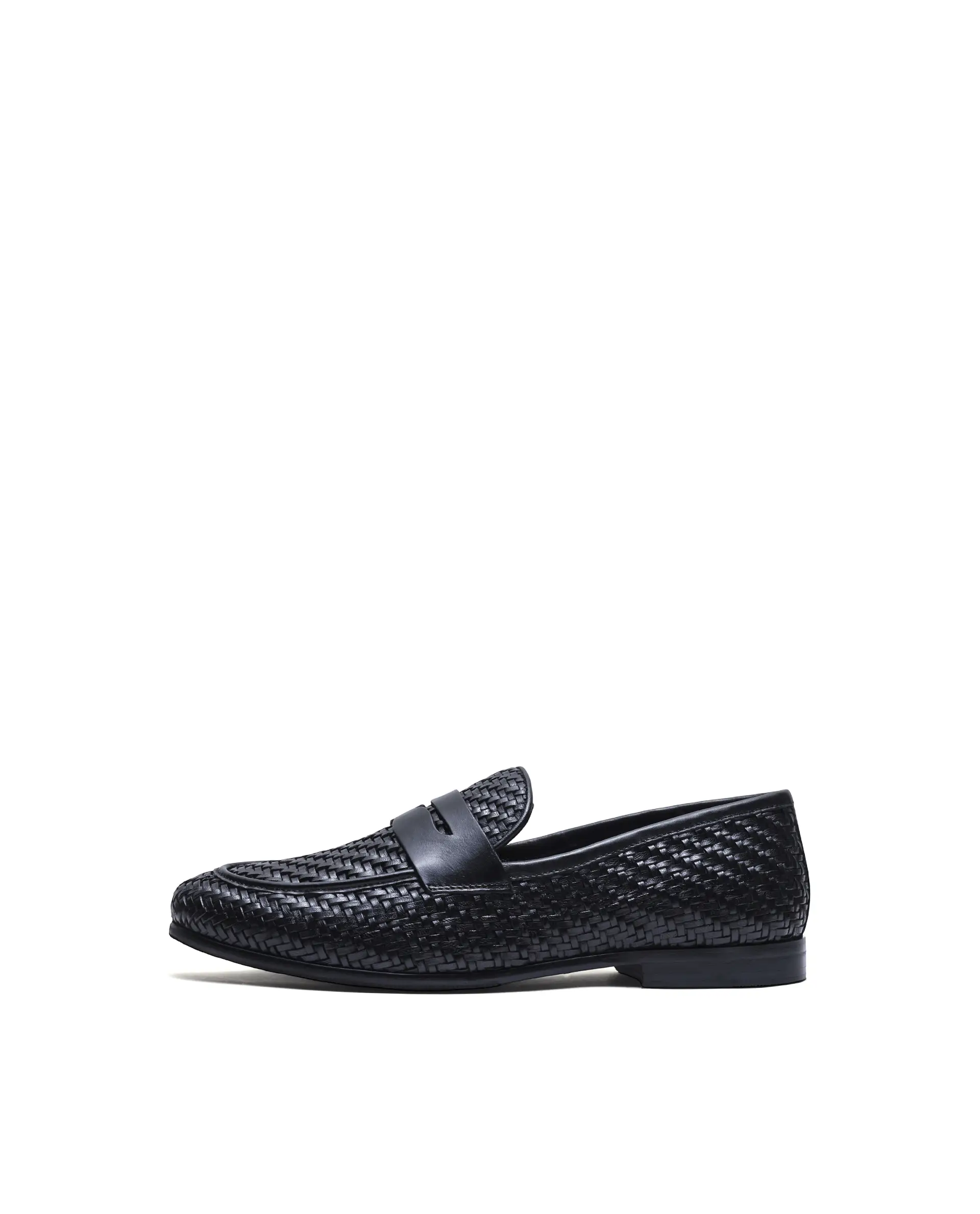 Rare Rabbit Men's Milano Black Leather Mocassin - Image 3