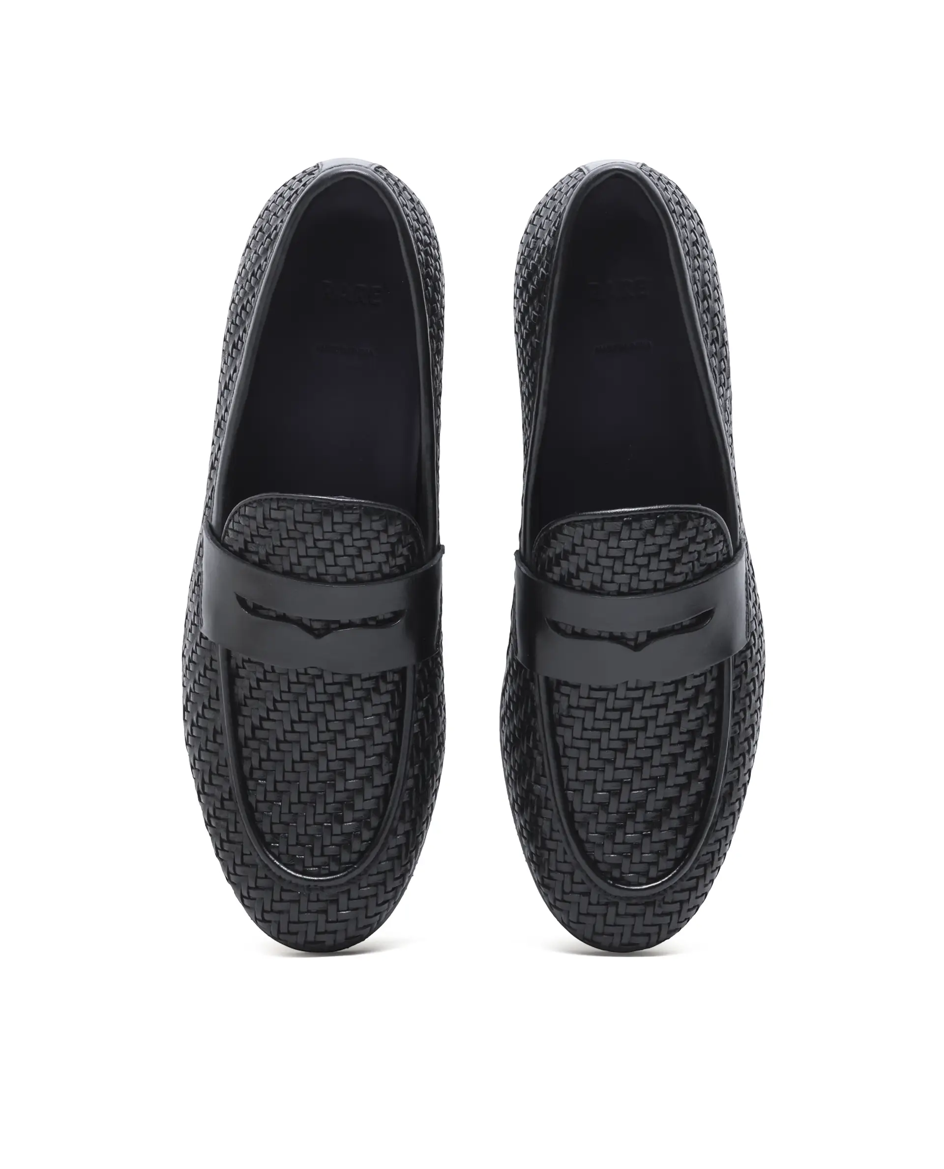 Rare Rabbit Men's Milano Black Leather Mocassin - Image 4