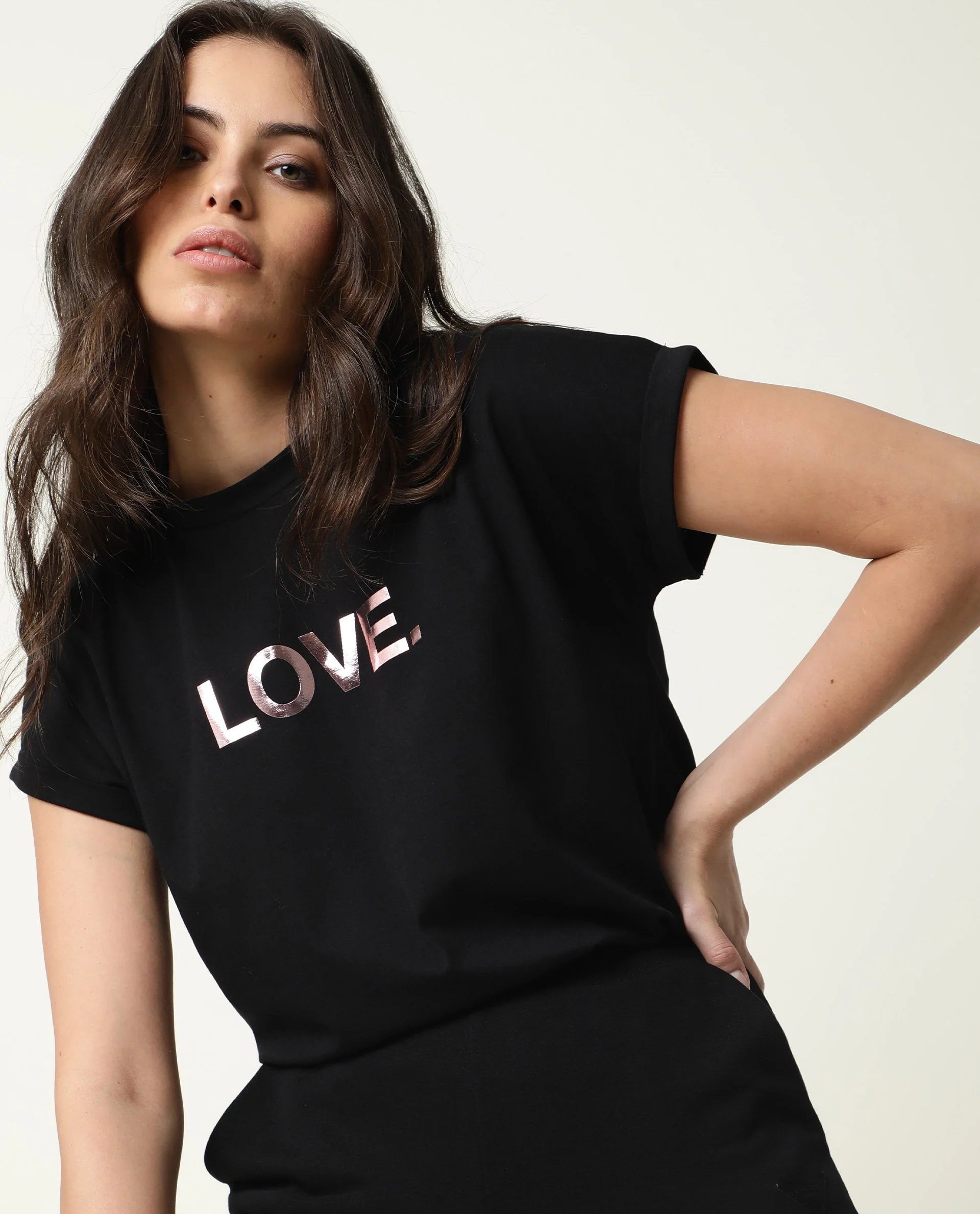 Rareism Women's Mild Black T-Shirt