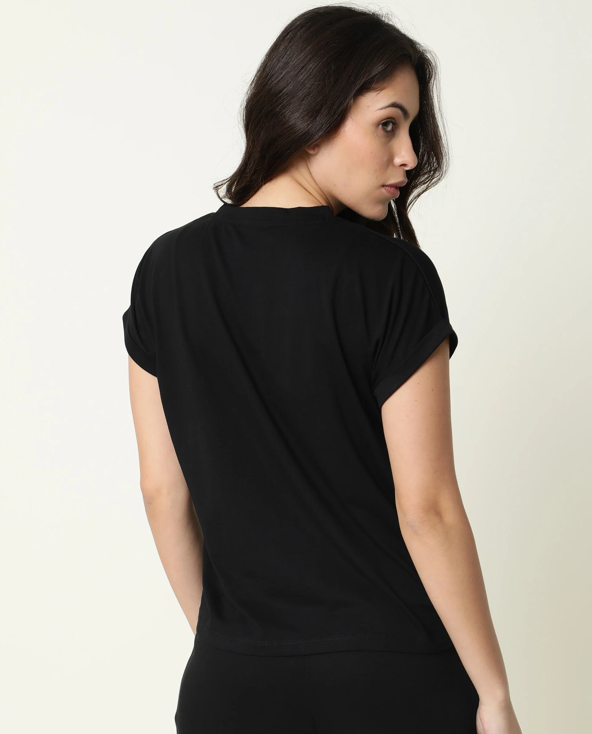 Rareism Women's Mild Black T-Shirt - Image 6