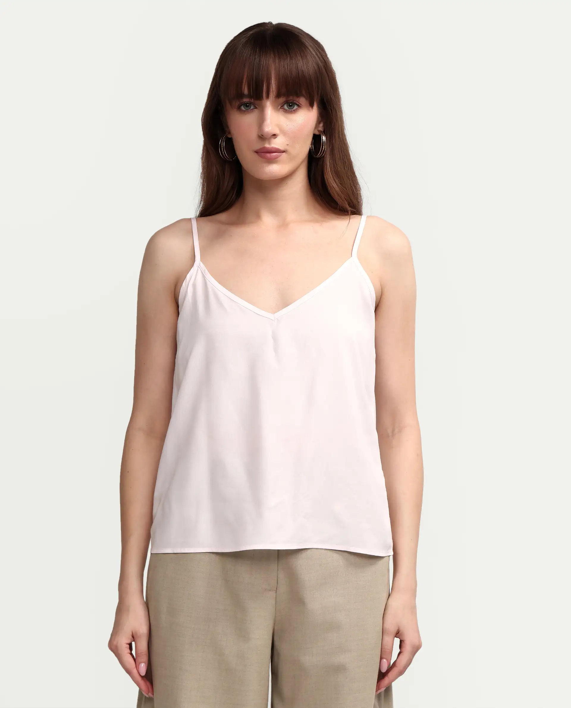 Rareism Women's Mirino Light Pink Viscose Full Sleeve Boat Neck Regular Top - Image 3