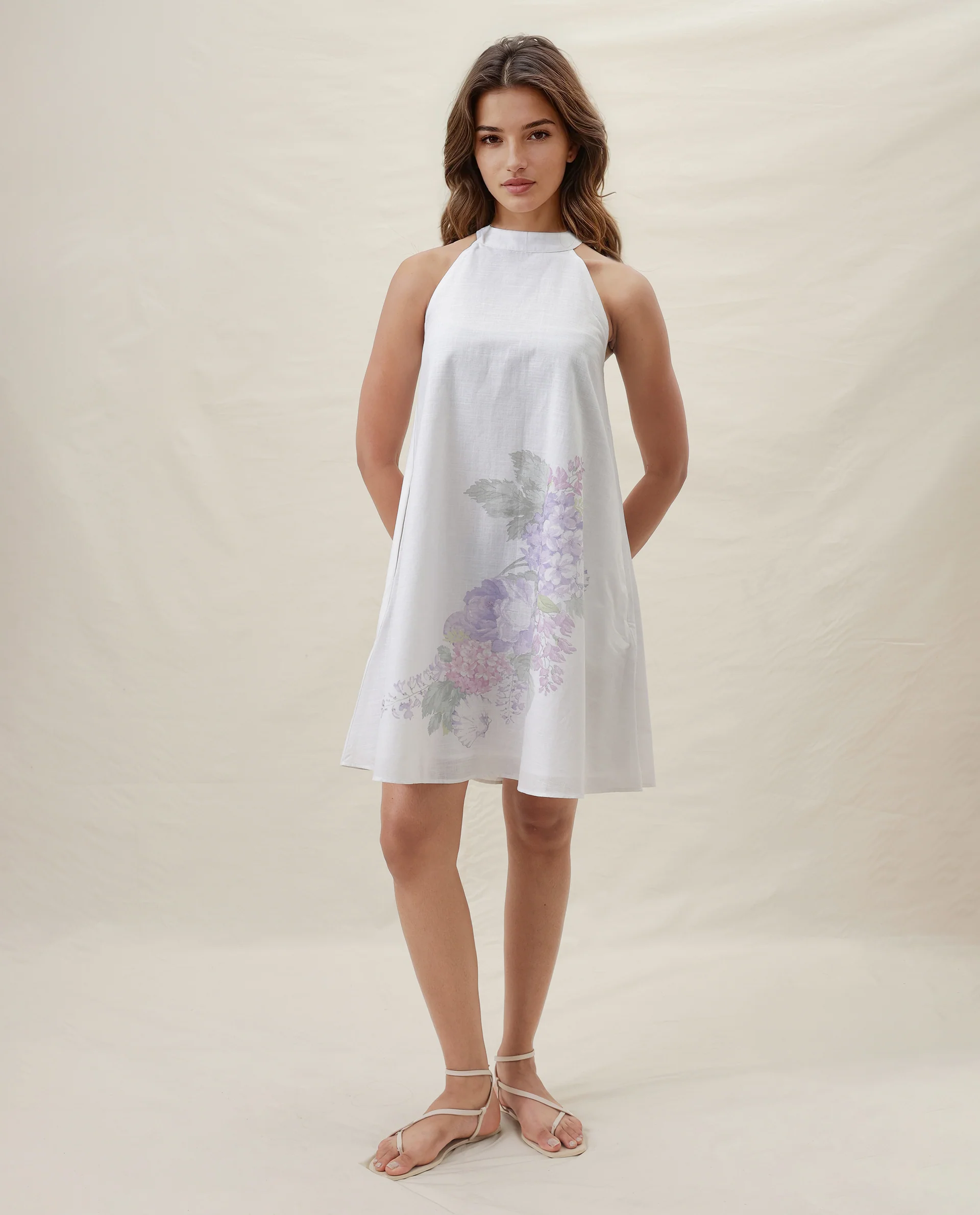Rareism Women Mishap Blue Top Short Sleeves Solid - Image 2