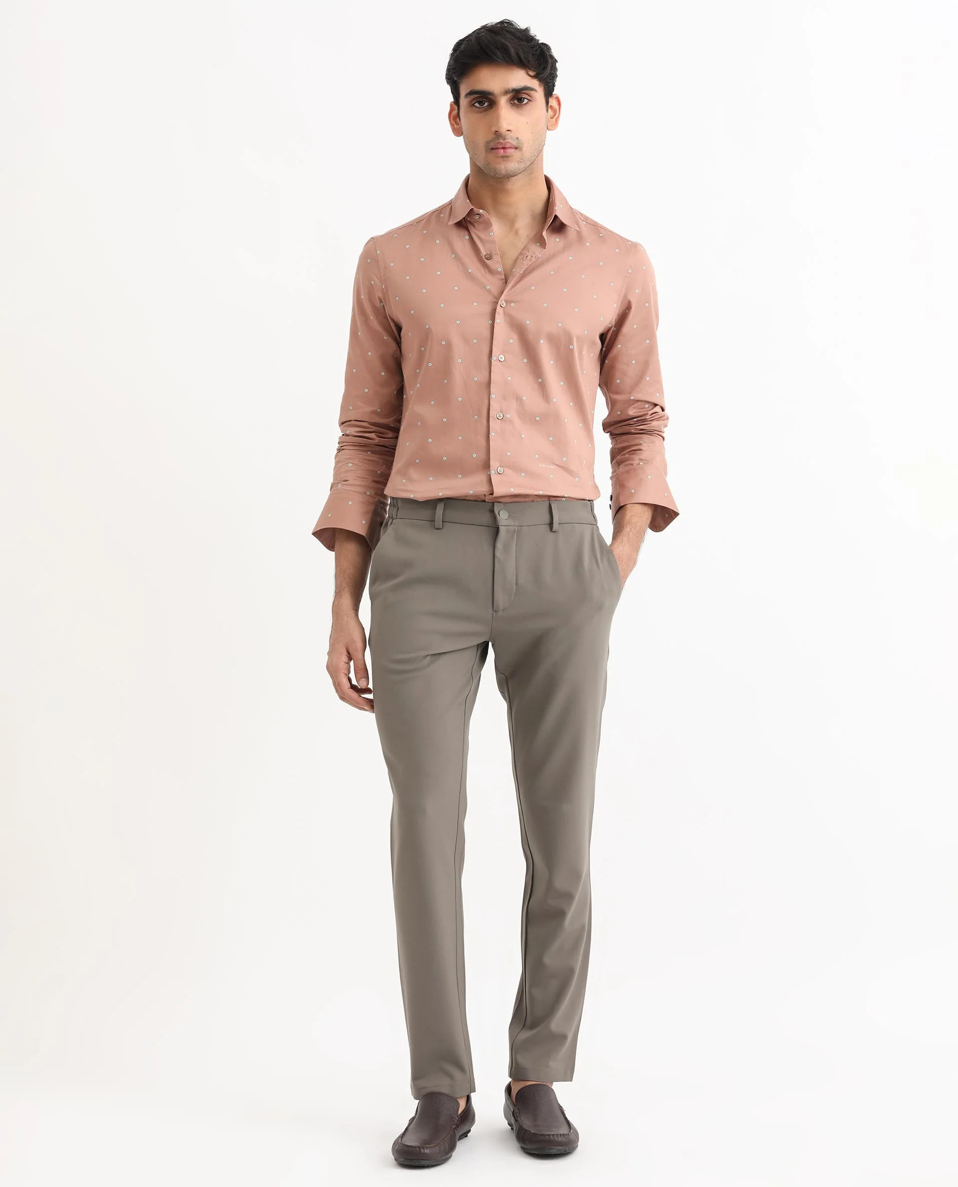 Rare Rabbit Men's Mita Pink Cotton Floral Print Regular Fit Full Sleeve Collared Shirt - Image 2