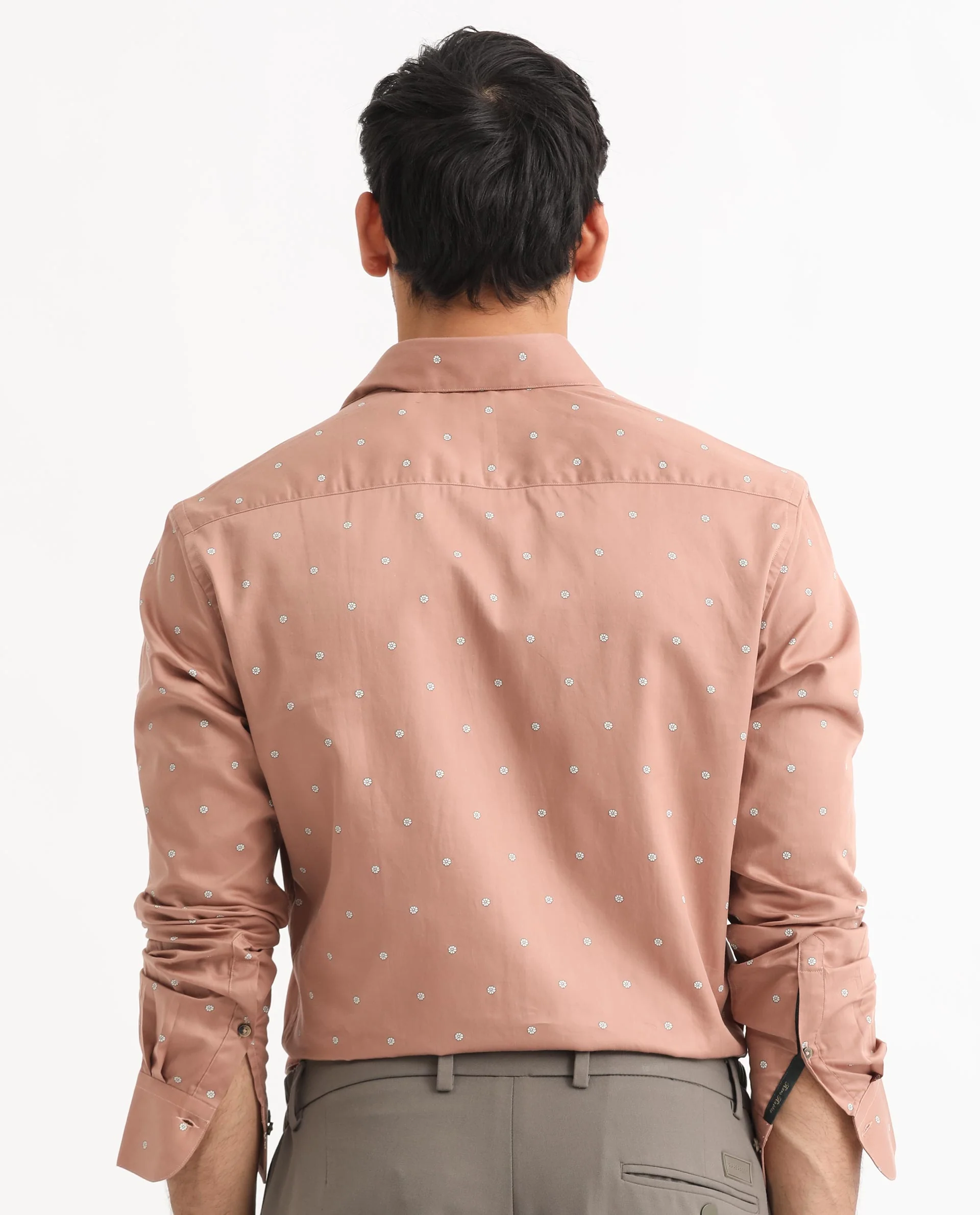 Rare Rabbit Men's Mita Pink Cotton Floral Print Regular Fit Full Sleeve Collared Shirt - Image 8