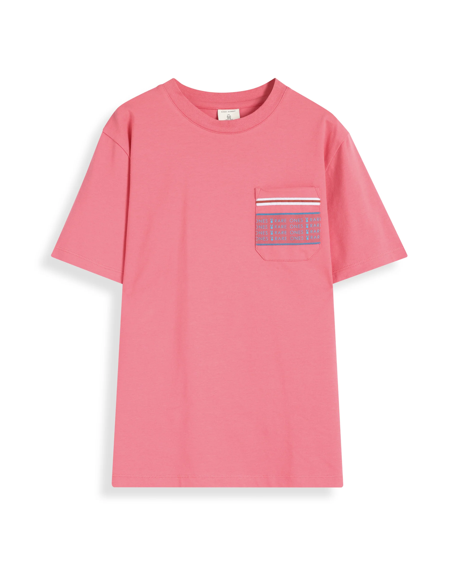 Rare Ones Kids Mitch Pink Cotton Blend Half Sleeves Crew Neck Statement Print T-Shirt - Image 2