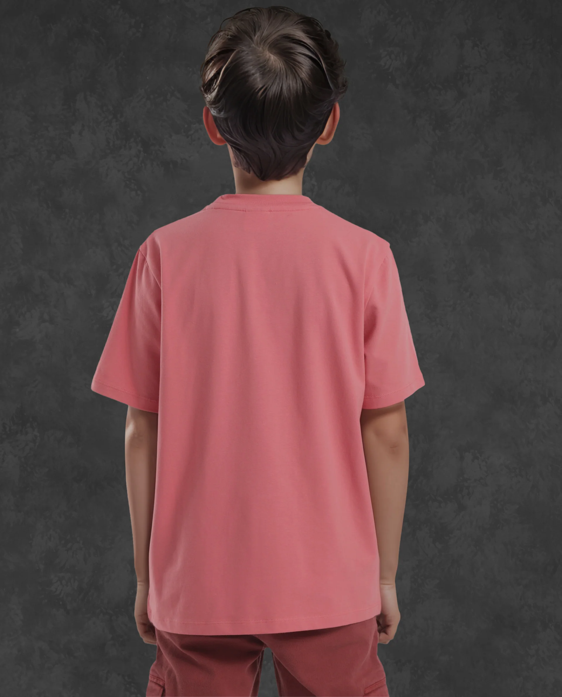 Rare Ones Kids Mitch Pink Cotton Blend Half Sleeves Crew Neck Statement Print T-Shirt - Image 9