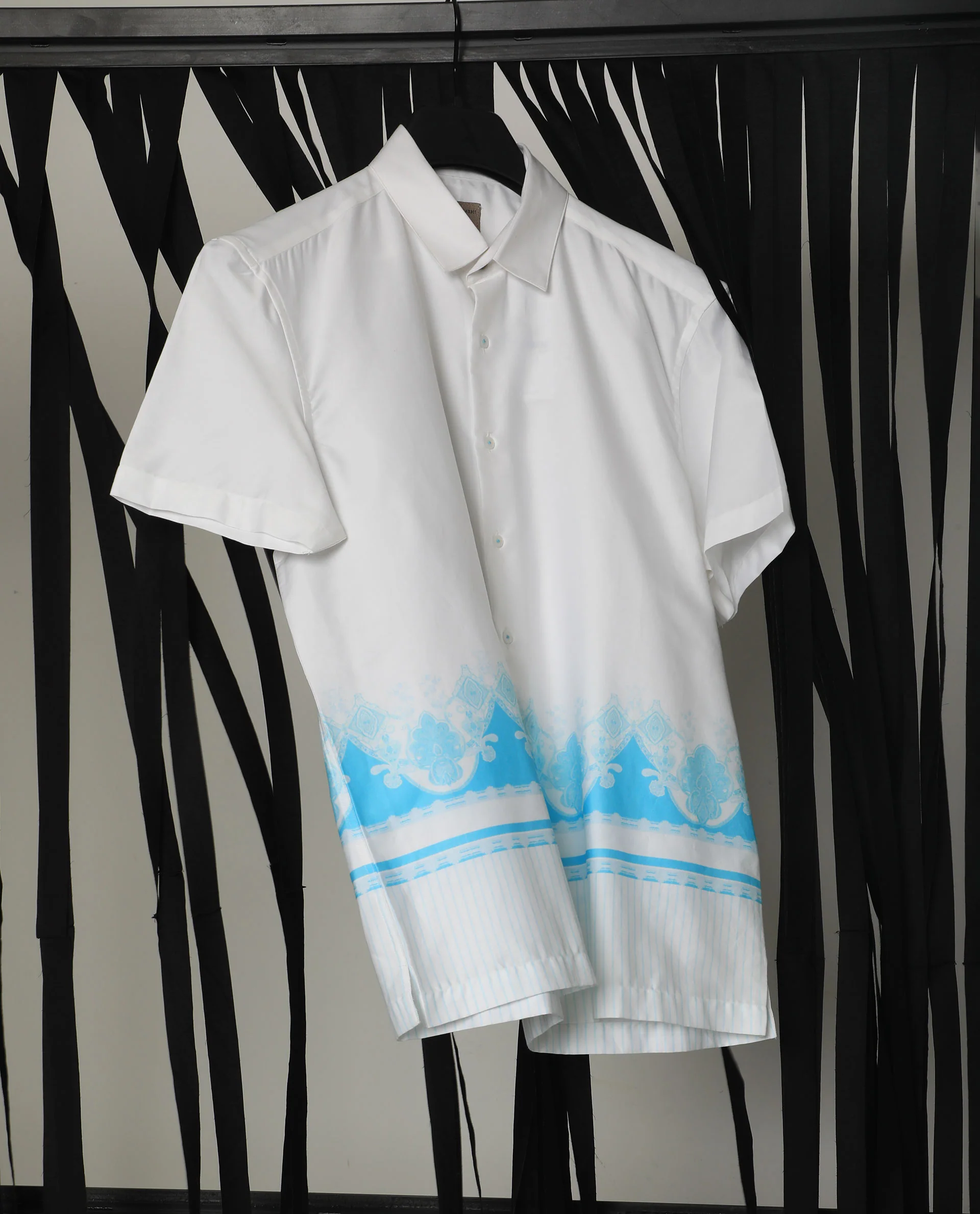 Rare Rabbit Men's Modoc Blue Regular Fit Shirt - Image 7