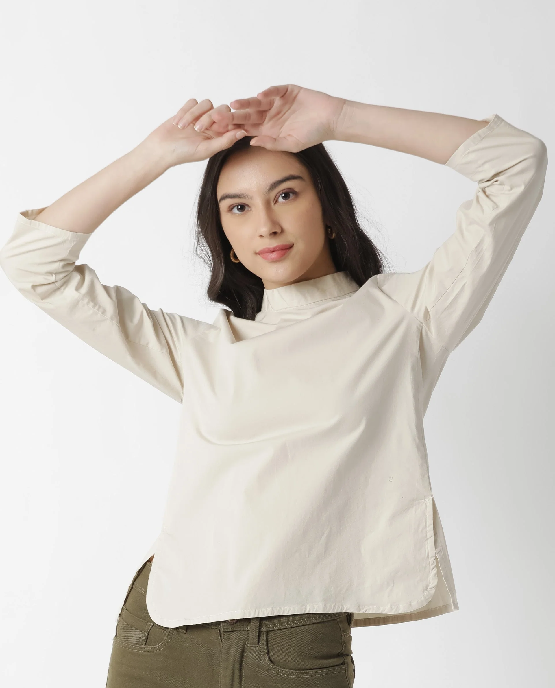 Rareism Women's Monet Beige Top - Image 2