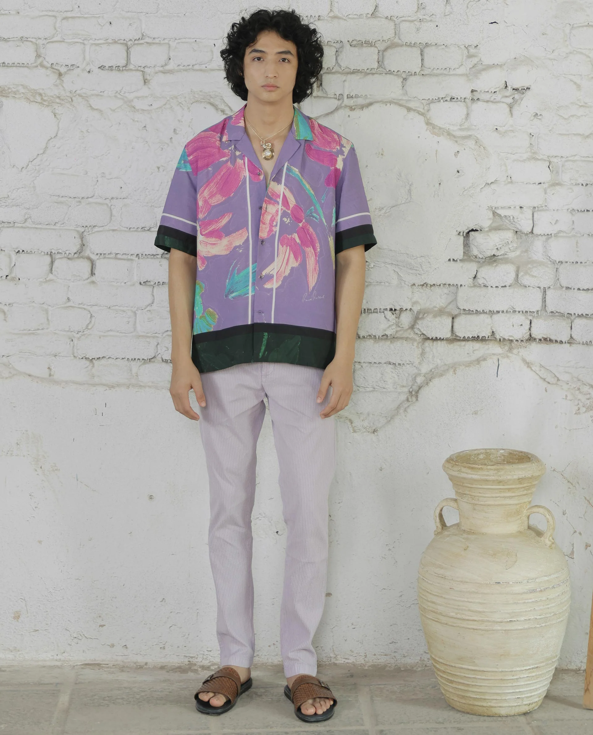 Rare Rabbit Men's Monter- Pink Cotton Striped Print Regular Fit Trouser - Image 5