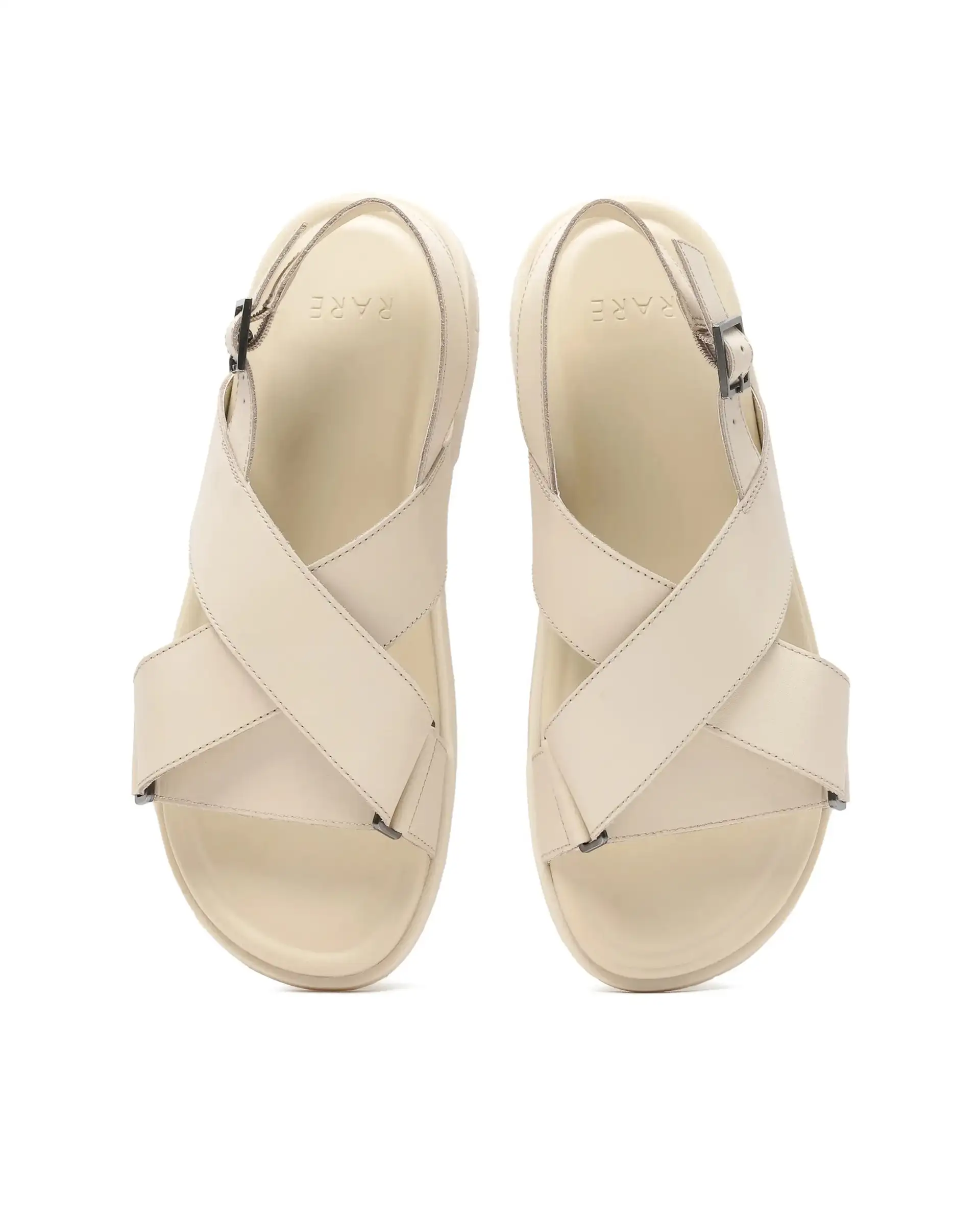 Rare Rabbit Men Monz Dark Beige Slip-On Closure Sandal - Image 8