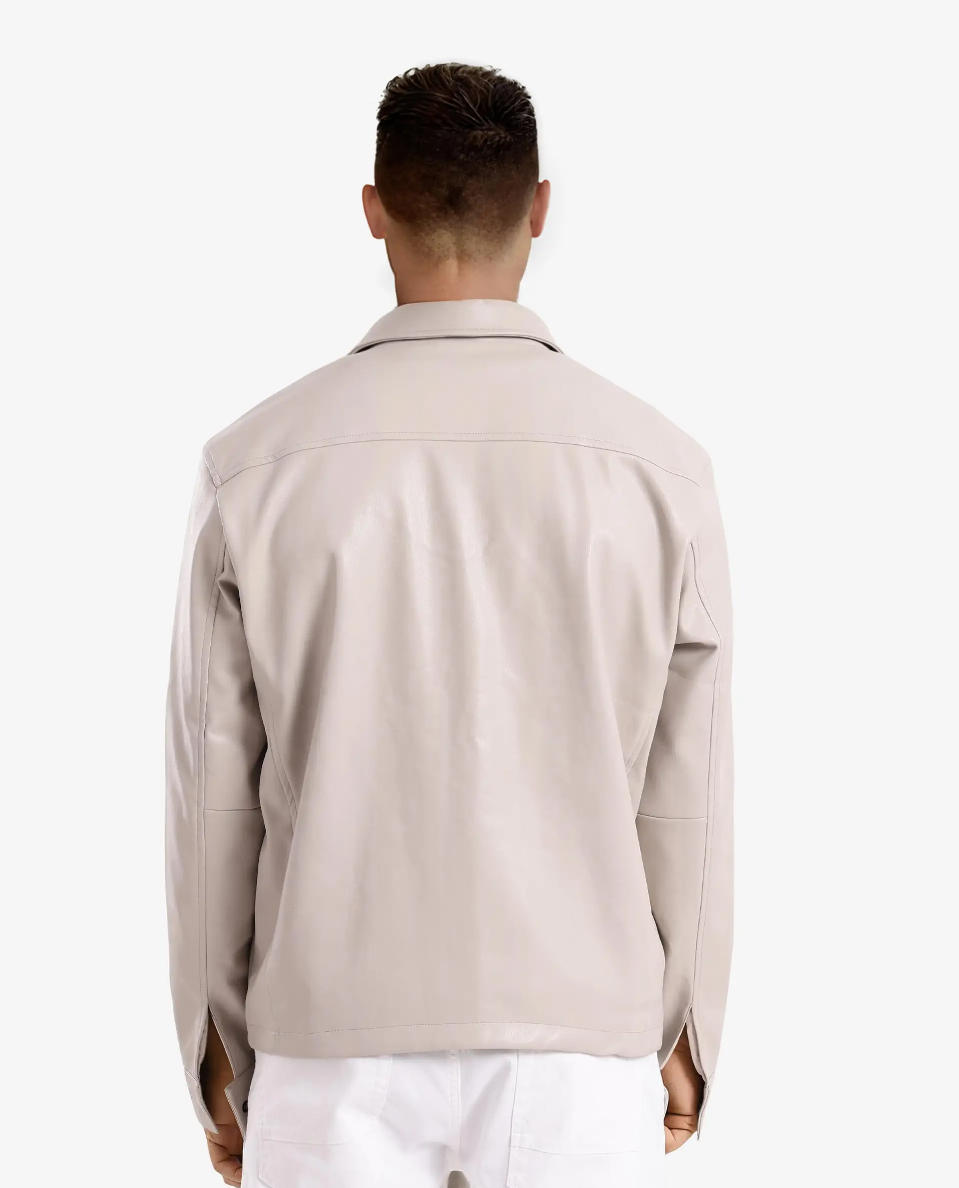 Rare Rabbit Men's Morat Beige Polyester Plain Relaxed Fit Full Sleeve Spread Collar Jacket - Image 8