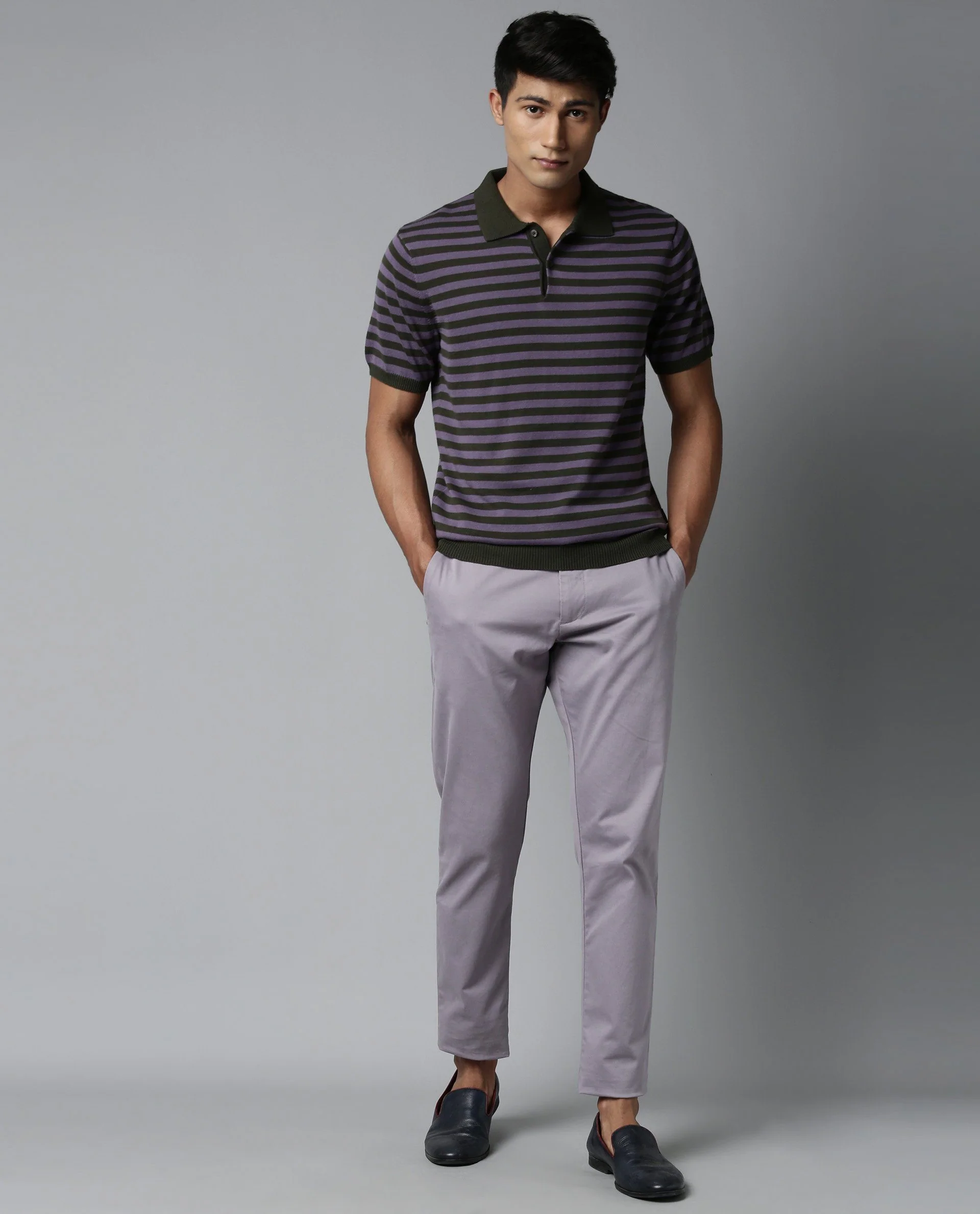 Rare Rabbit Men's Mreks Olive Cotton Regular Fit Half Sleeve Polo - Image 6