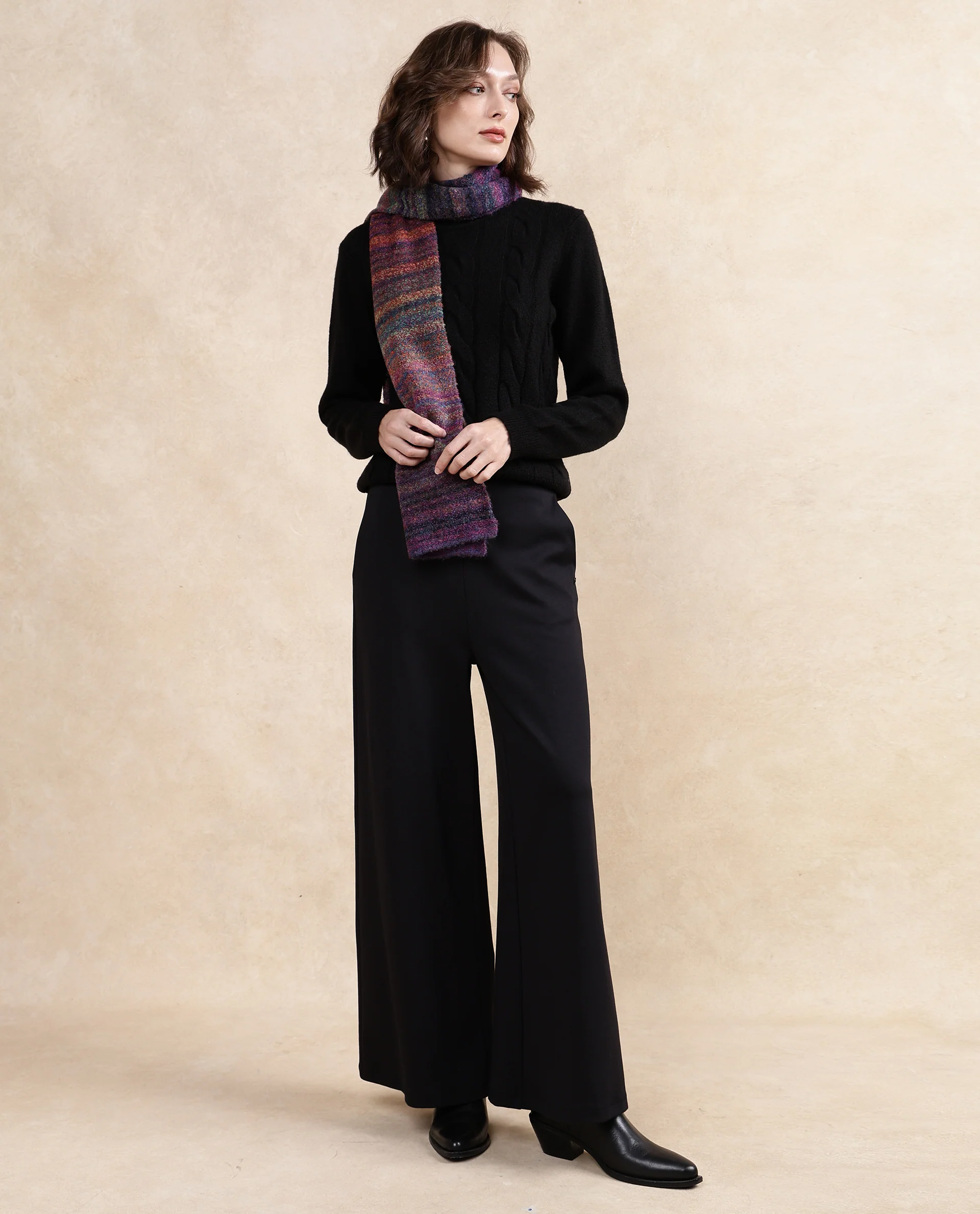 Rareism Women Muffy 2 Multi Plain Muffler - Image 8