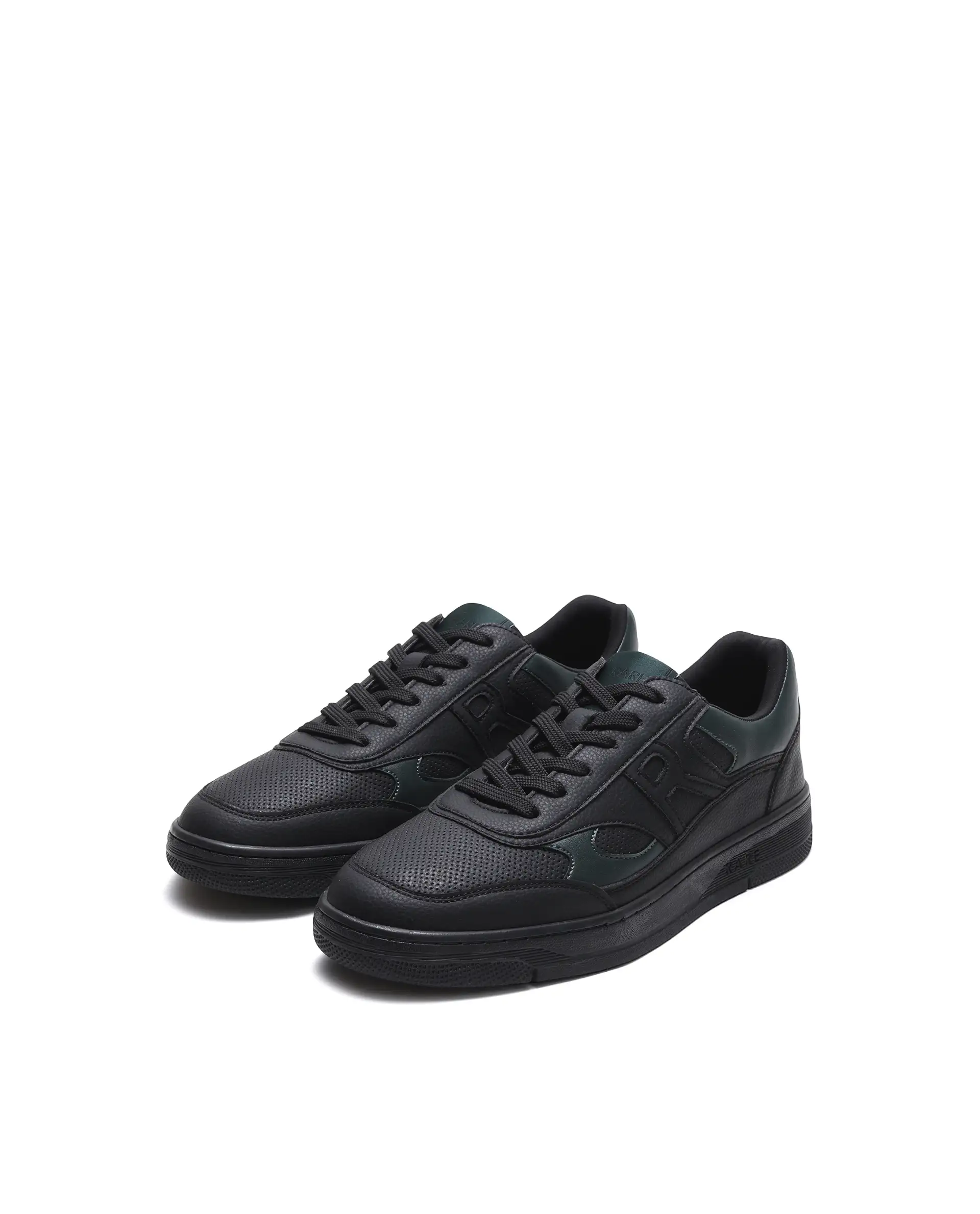 Rarez Men's Navo Black Micro Fiber Sneaker - Image 2